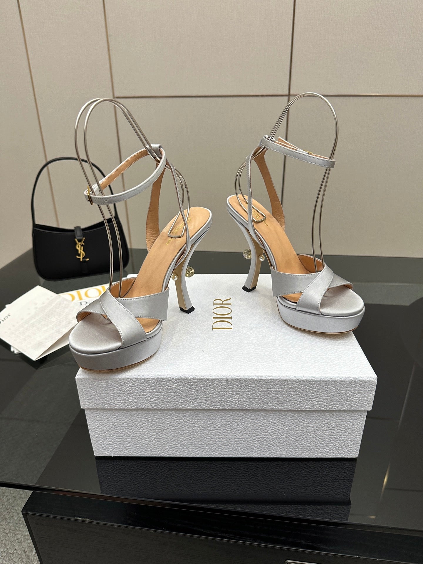 Dior Nina 130 Leather Platform Sandals