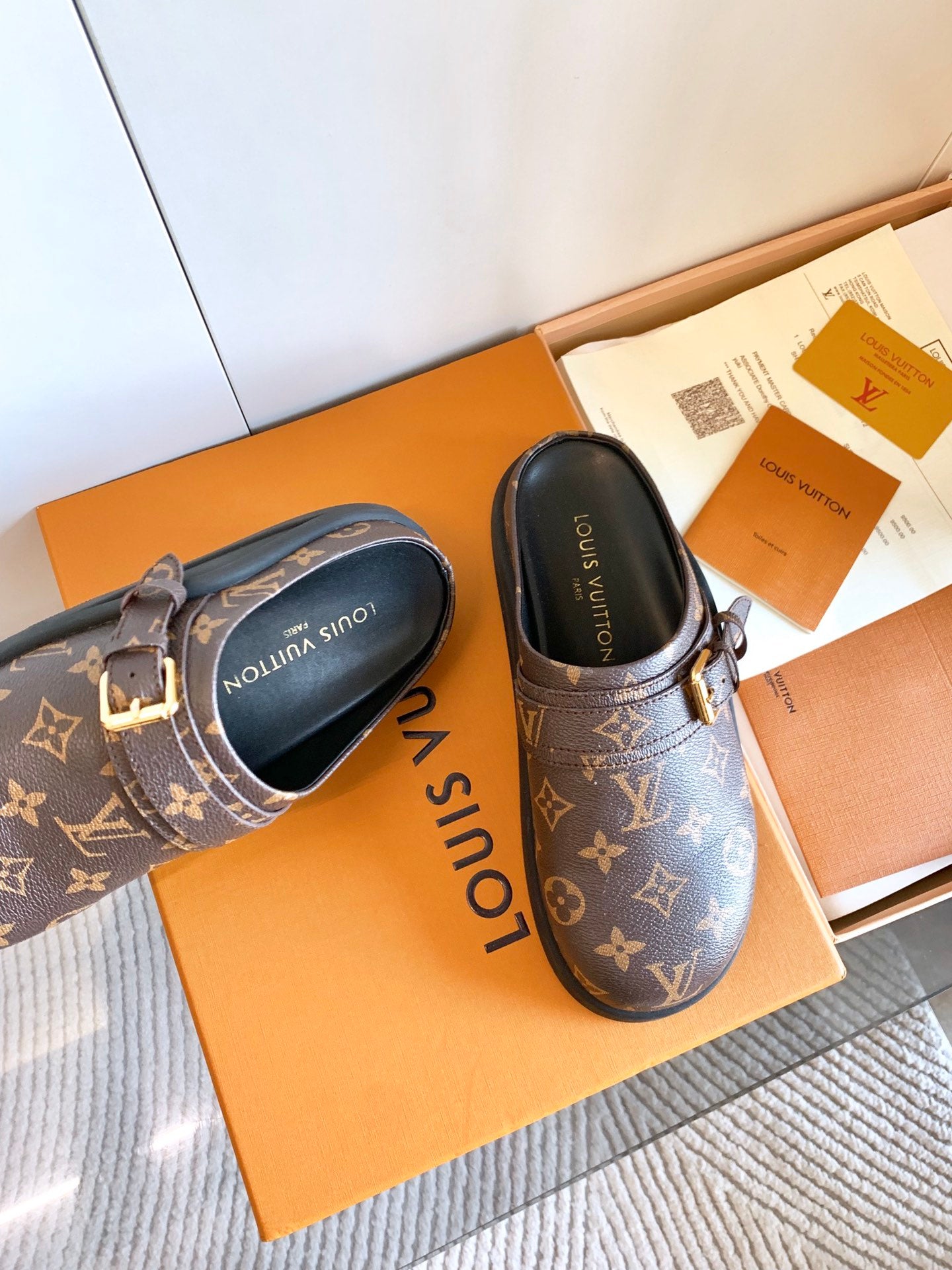 Louis Vuitton Monogram Elegance Mules