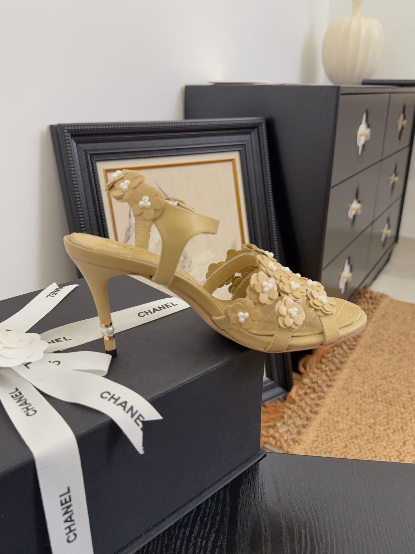 Chanel Chic Signature Heeled Sandals