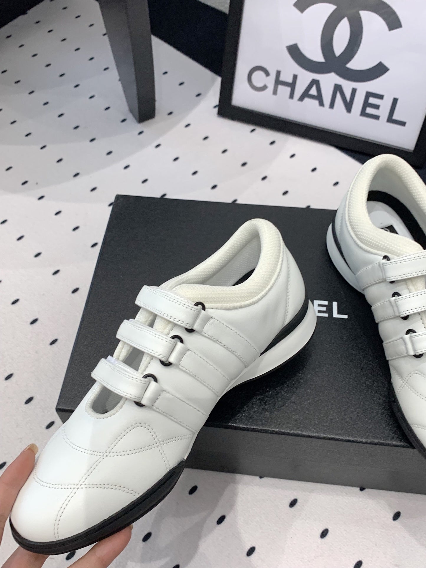 Chanel Timeless Elegance Leather Flats