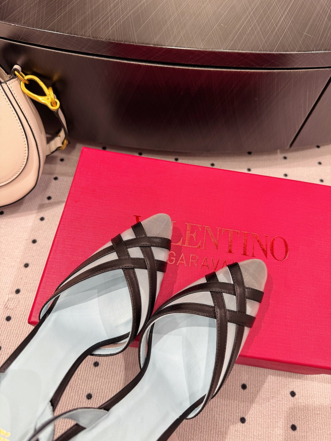 Valentino Rouge Éclat Slingback Heels