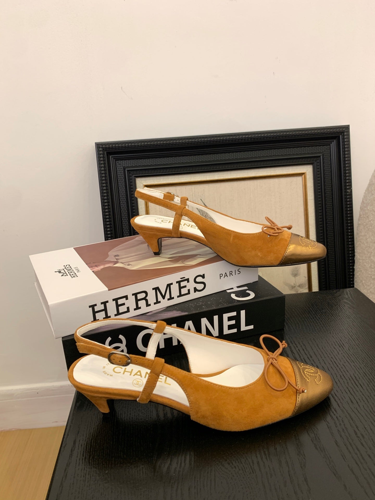 Chanel Elegant Slingback Ballet Flats