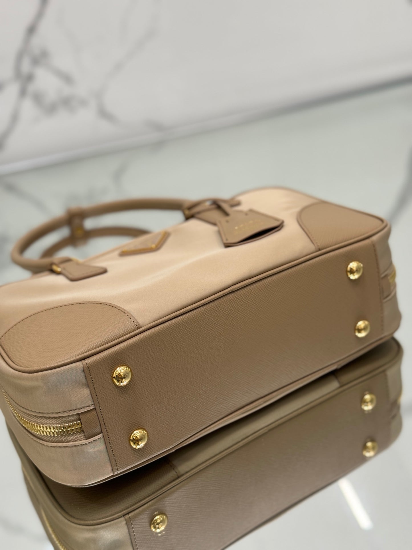 Prada Opulent Elegance Leather Tote