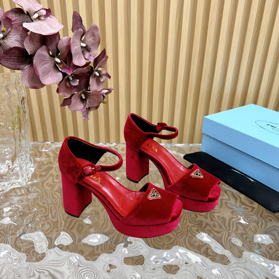 Prada Elegance Buckle Heels