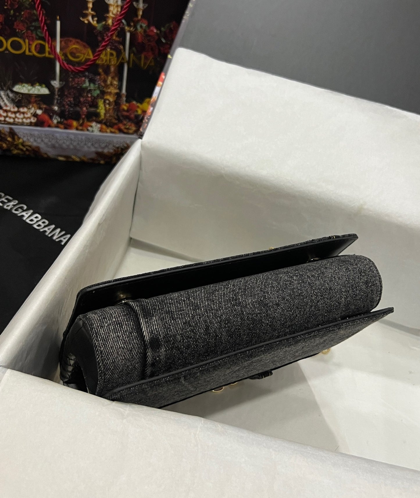 Dolce & Gabbana Thom Browne  Mrs. Thom Leather Shoulder Bag | Black | FARFETCH IL