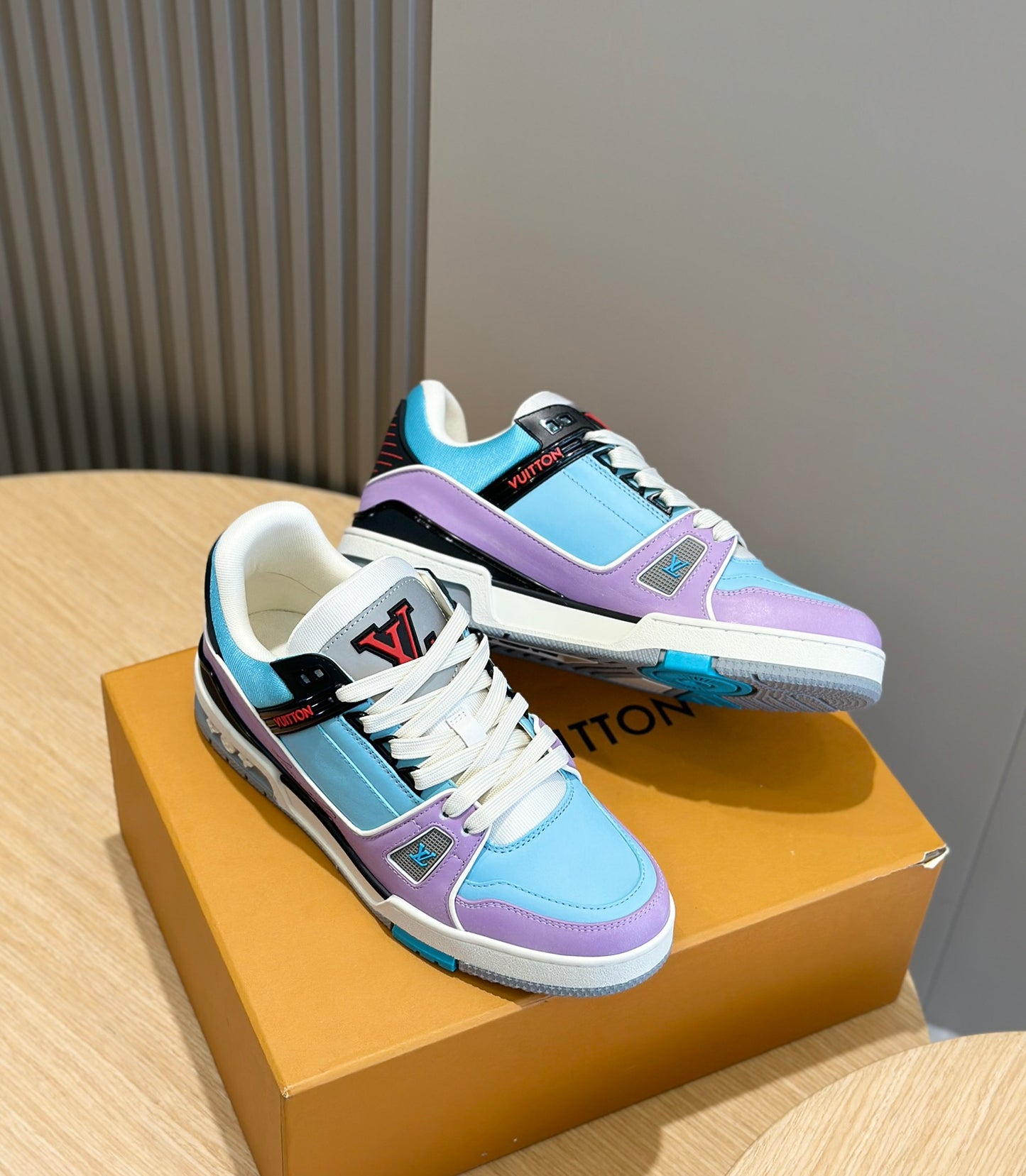 Louis Vuitton Blue & Purple Elegance Trainers