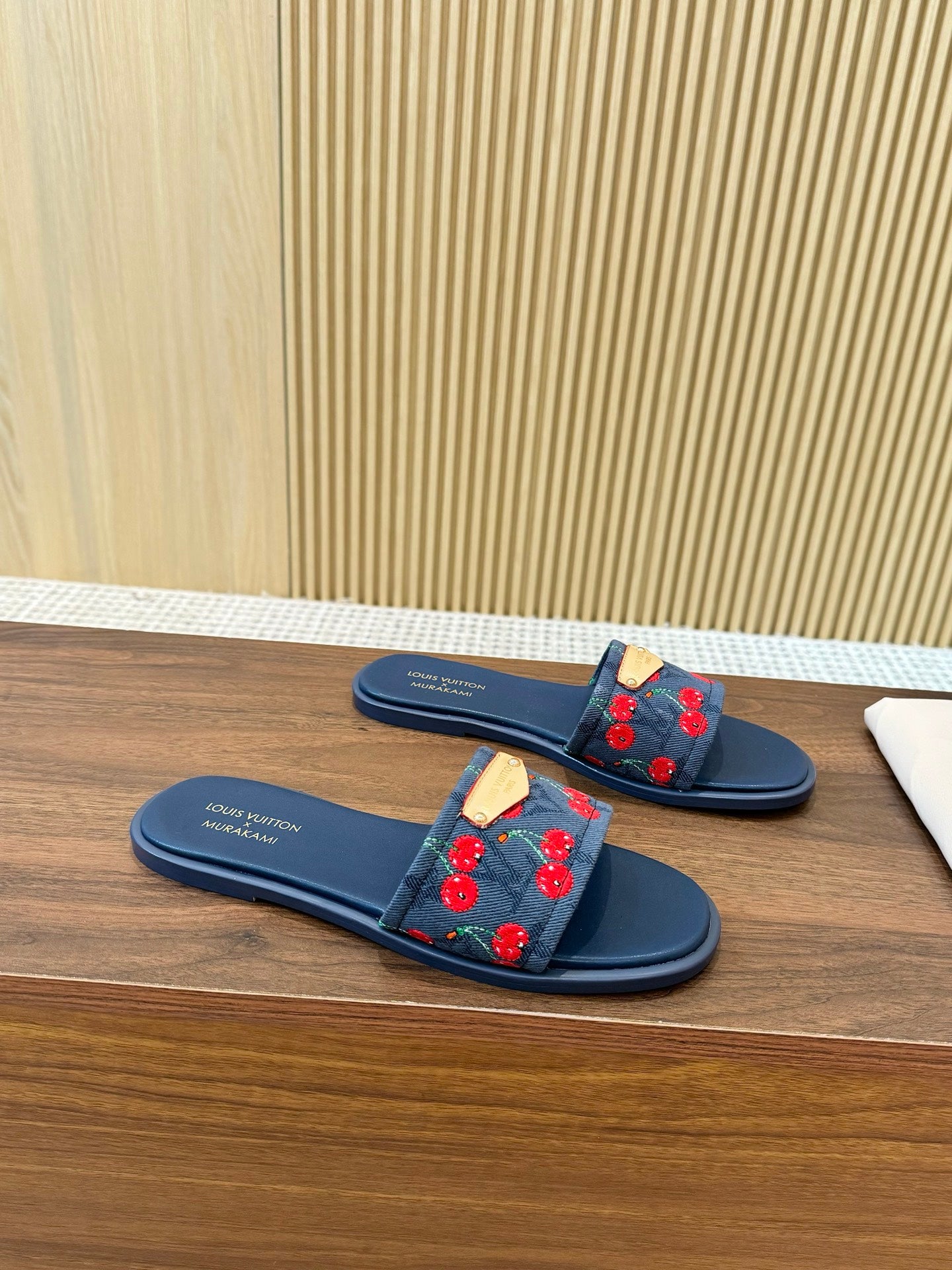 Louis Vuitton Elegance Strappy Leather Slides
