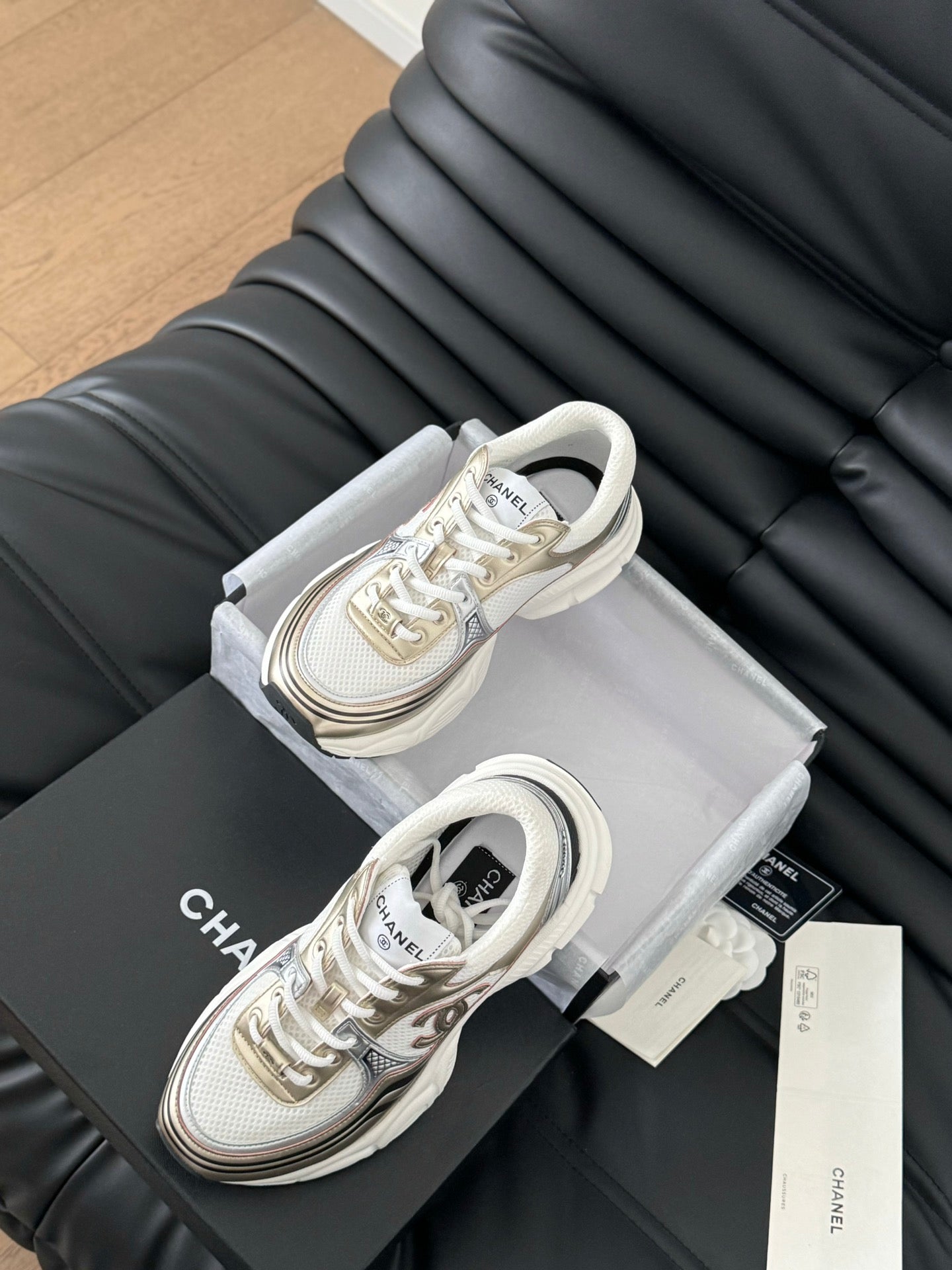 Chanel White Sneakers