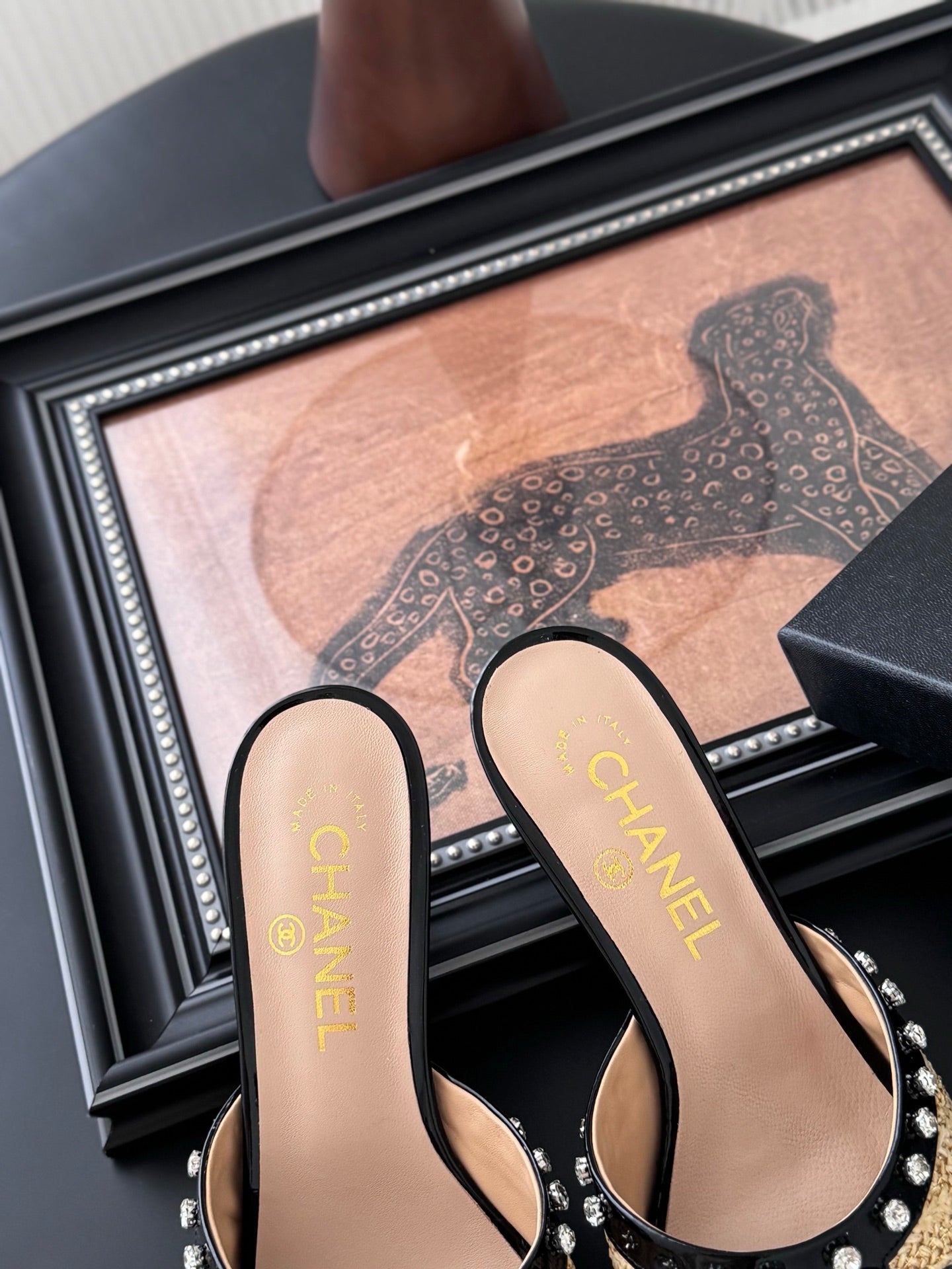 Chanel Timeless Elegance Leather Sandals