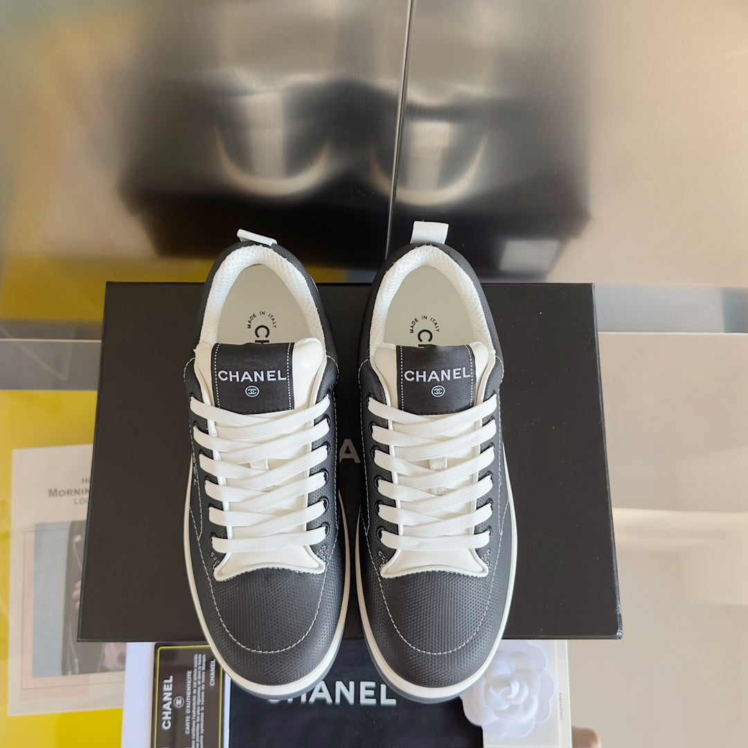 Chanel Karl Lagerfeld Logo-Print Sneakers
