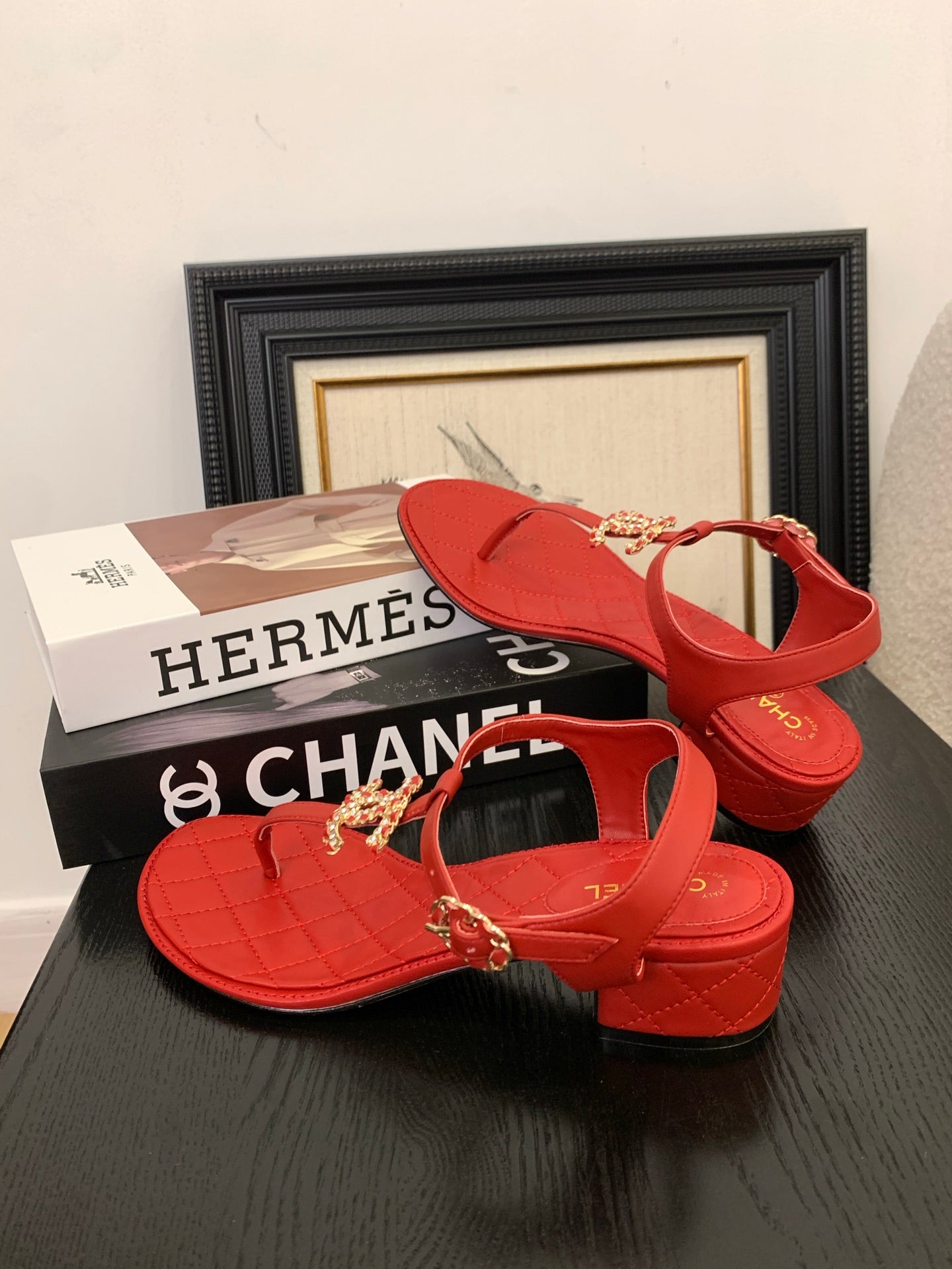 Chanel Timeless Elegance Thong Sandals