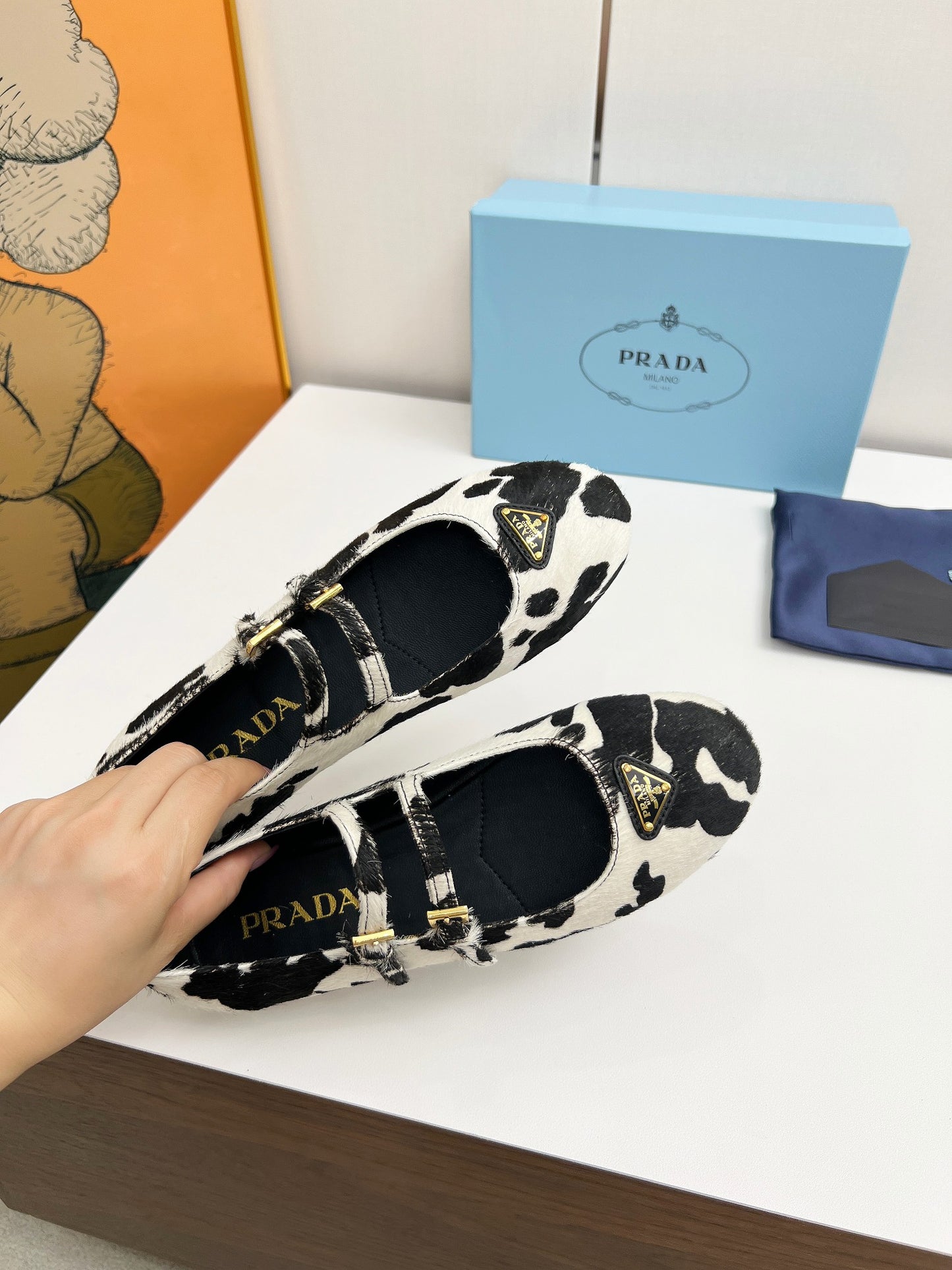 Prada Ethereal Elegance Ballet Flats