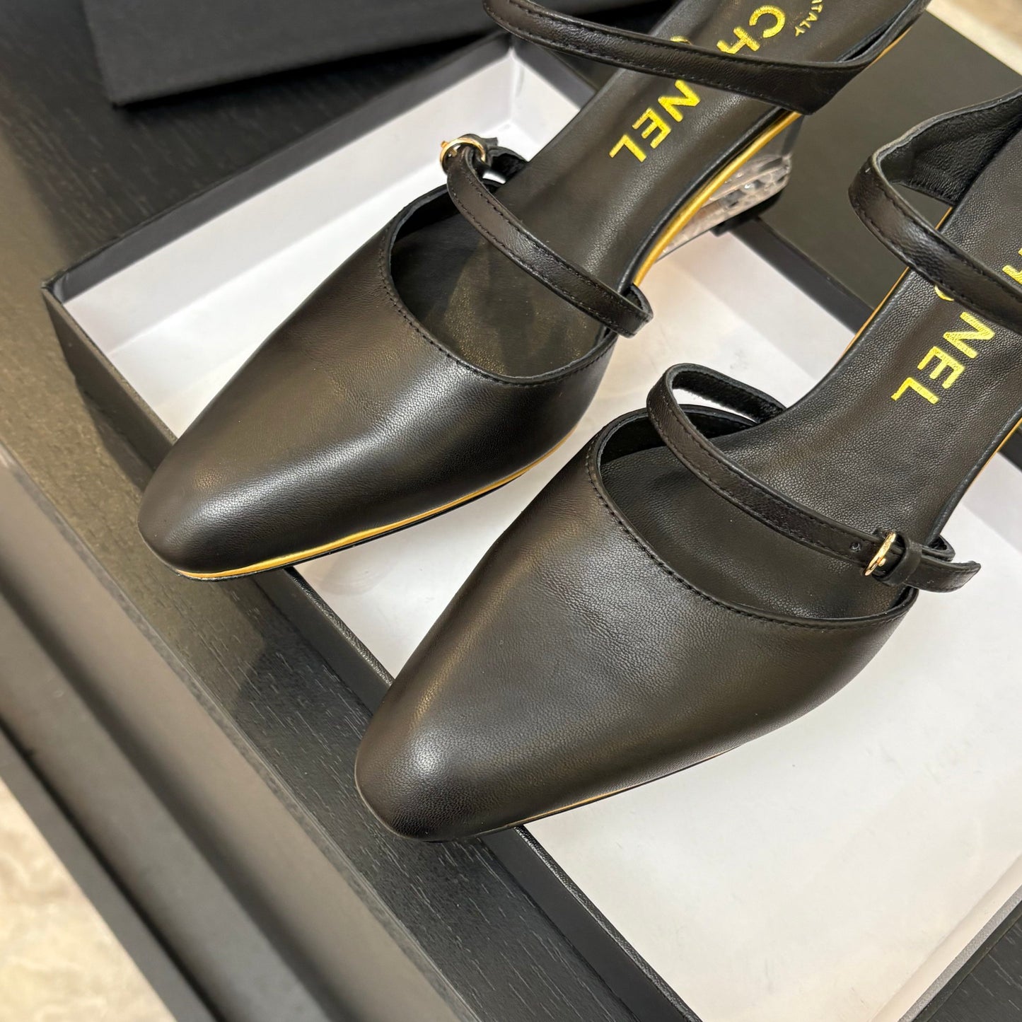 Chanel Elegance Elevated Leather Heels