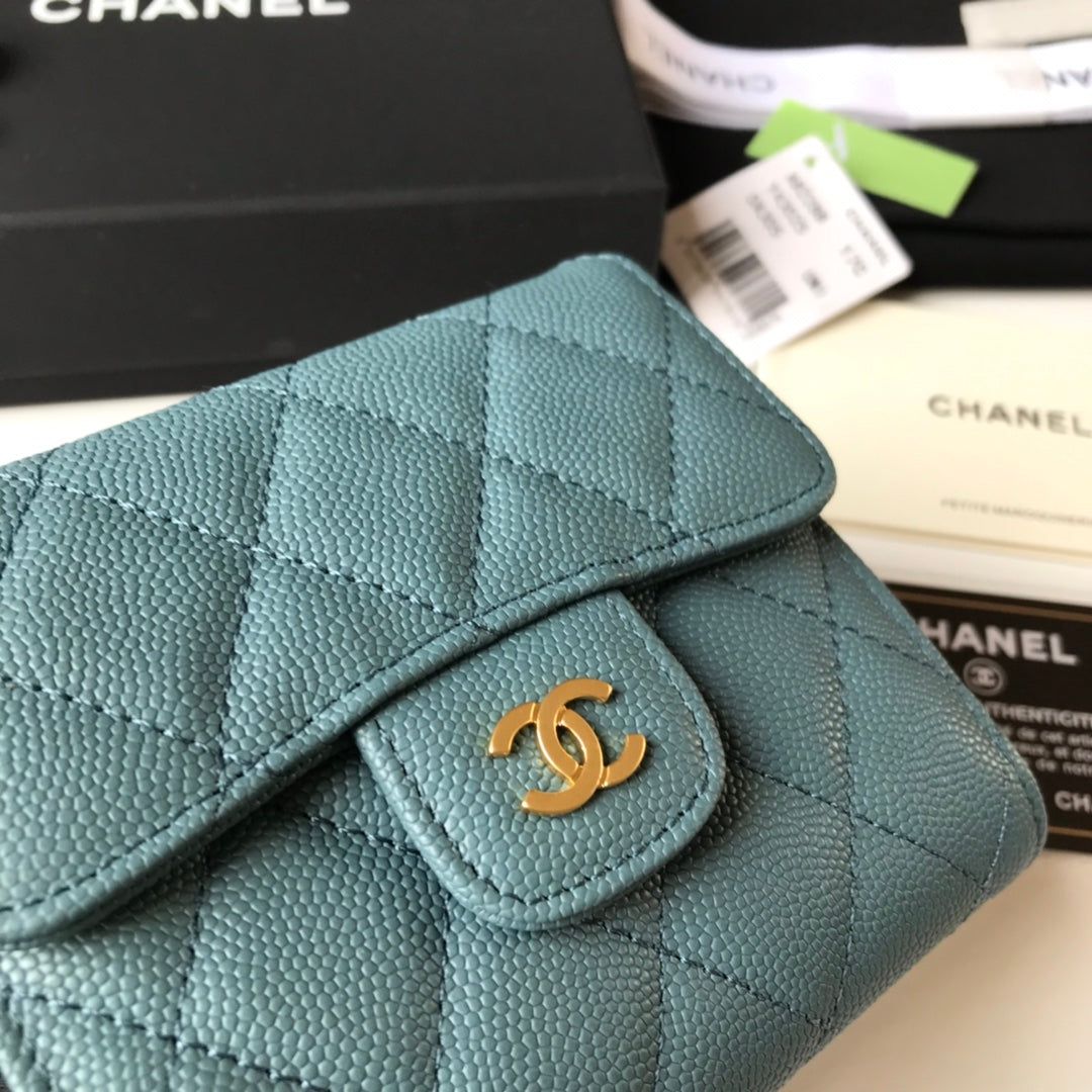 Chanel Elegant Leather Bifold Wallet