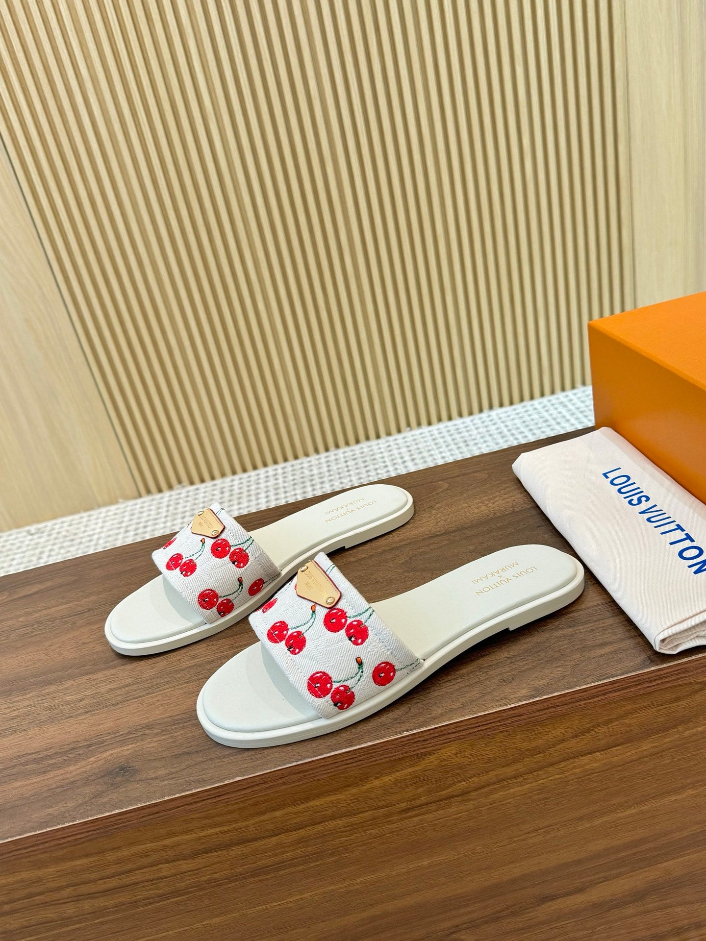 Louis Vuitton Elegance Strappy Leather Slides