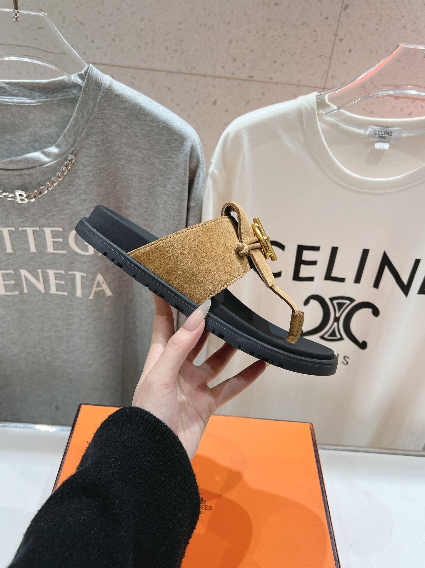 Hermes Joyce & Empire Sandals in Premium Leather