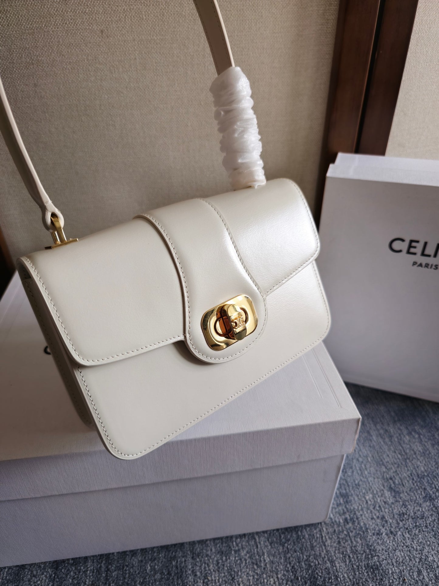 Celine Teen Josephine Bag in Patent Calfskin
