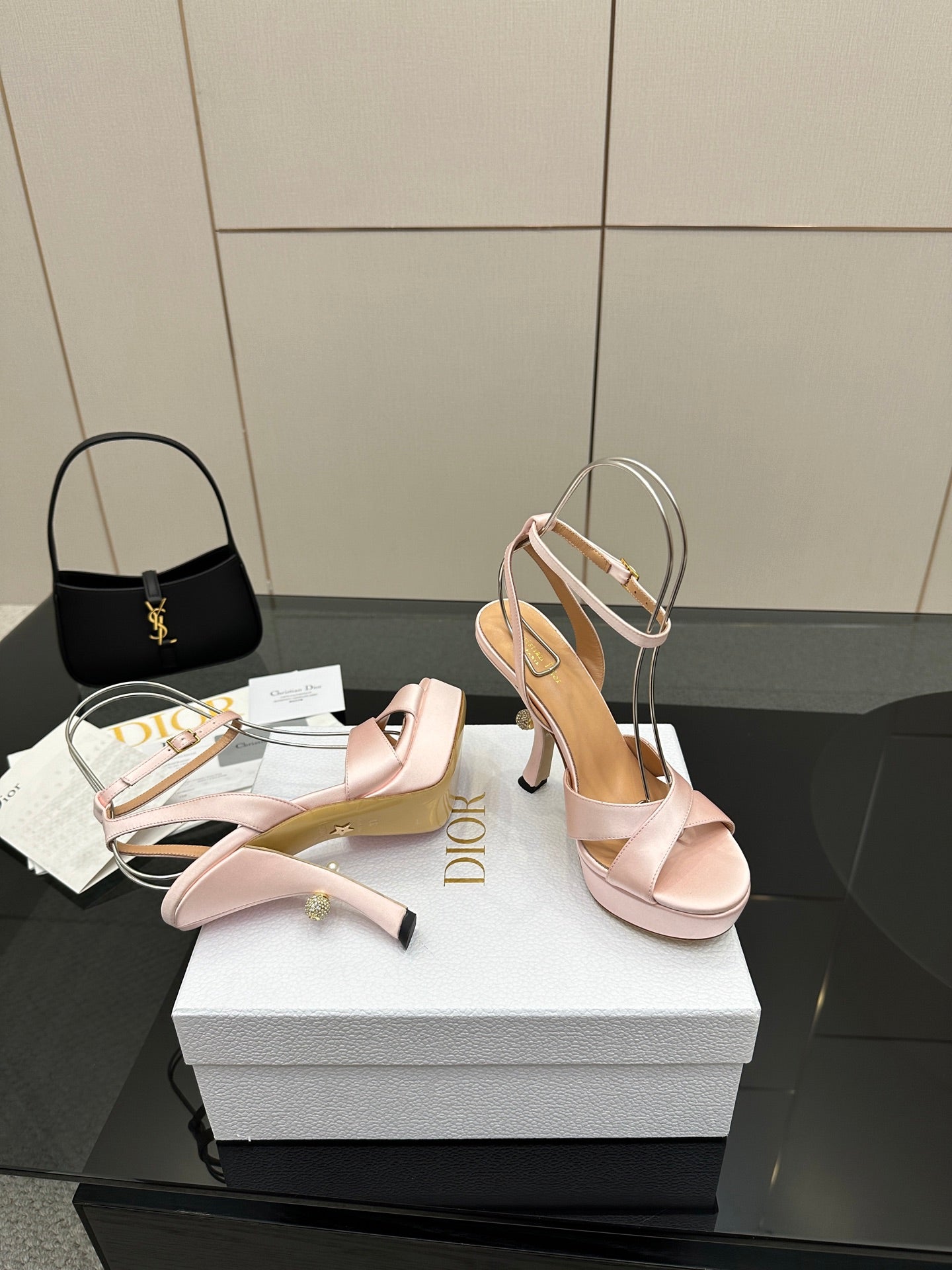 Dior Nina 130 Leather Platform Sandals