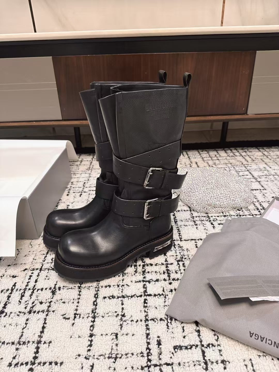 Balenciaga Urban Stroll Biker Boots