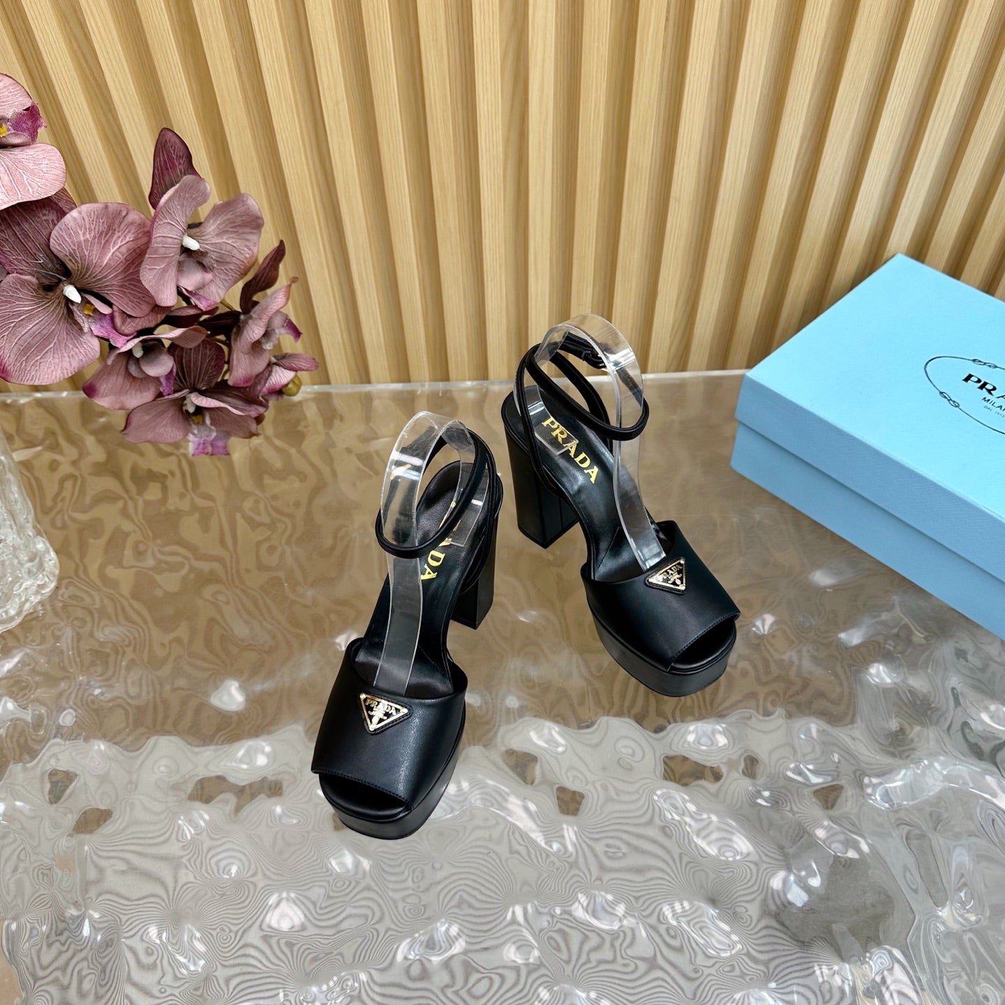 Prada Elegance Buckle Heels