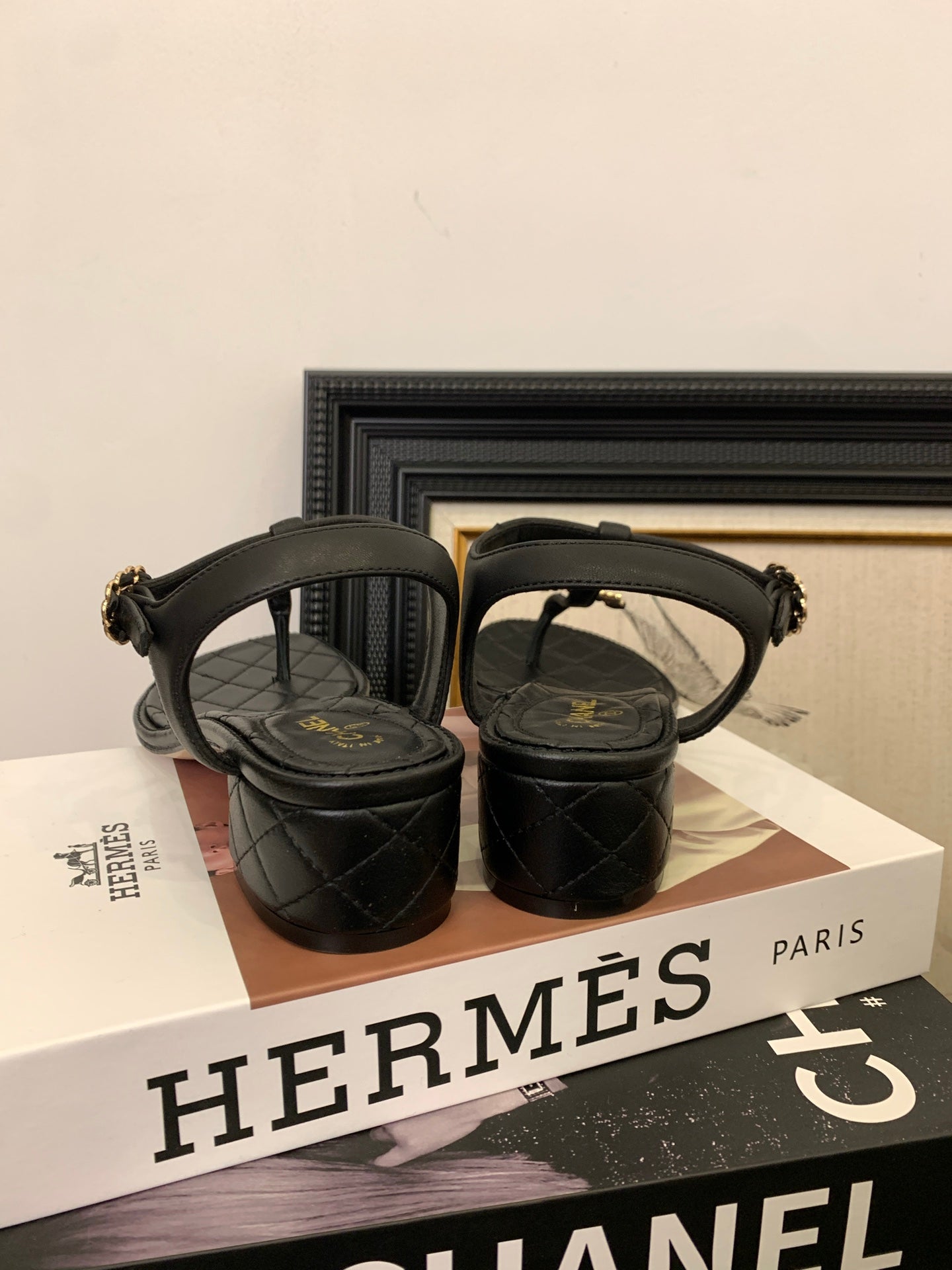 Chanel Timeless Elegance Thong Sandals