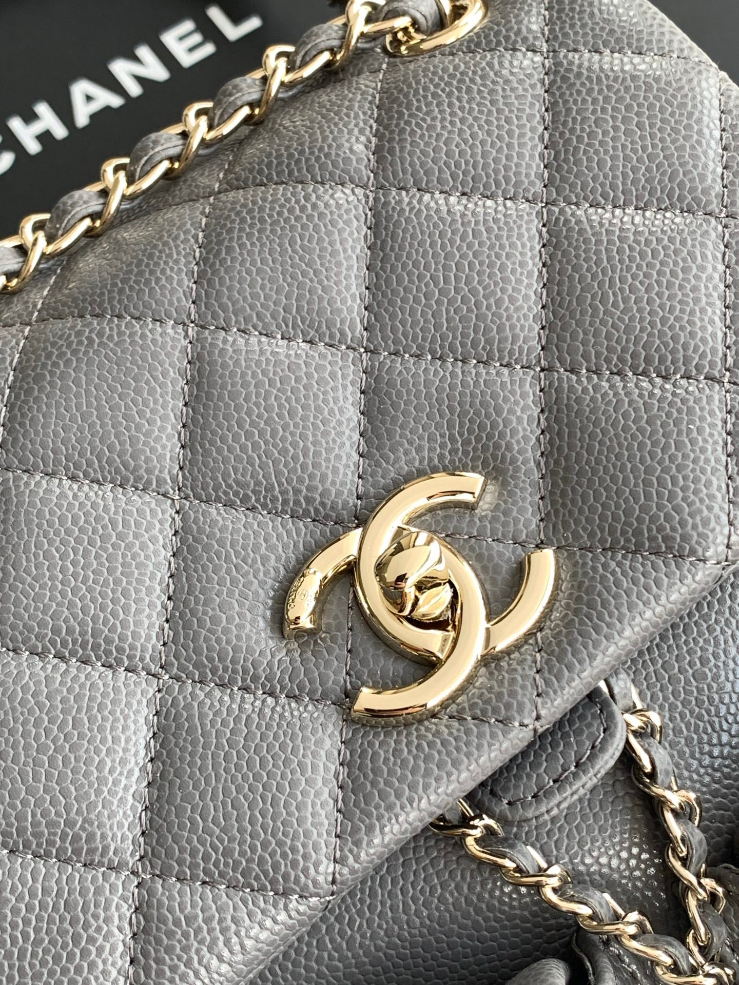Chanel Timeless Elegance Lambskin Shoulder Bag