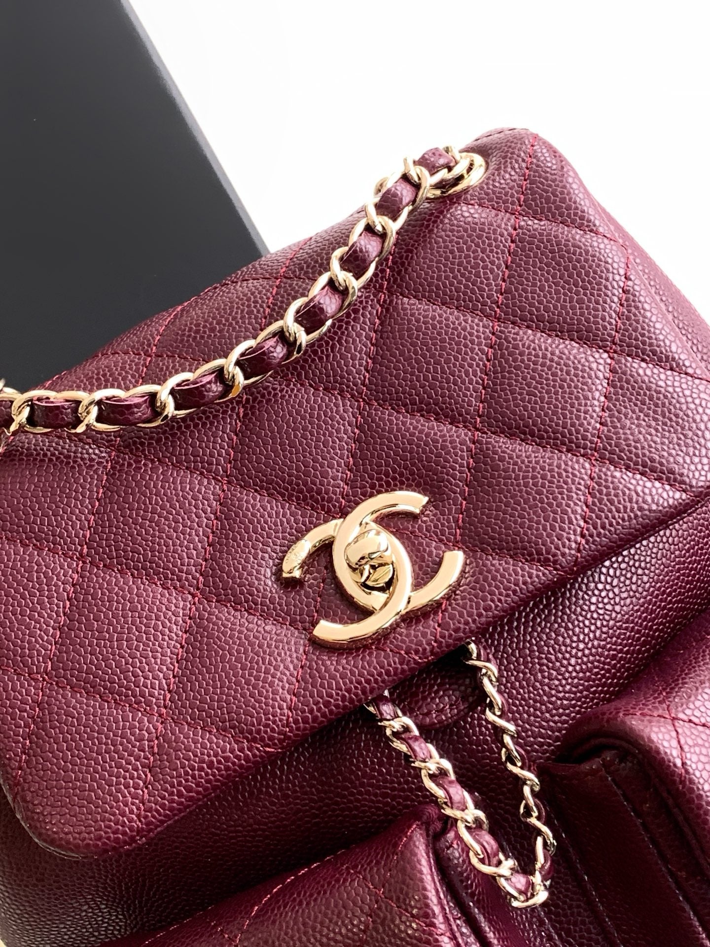 Chanel Timeless Elegance Lambskin Shoulder Bag