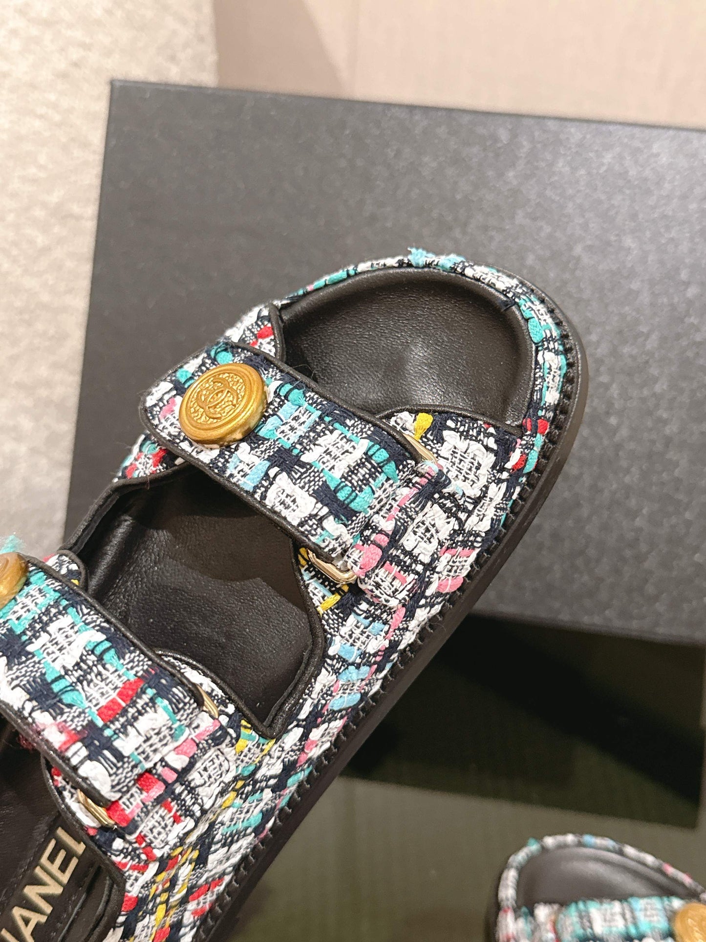 Chanel Golden Elegance Strappy Sandals