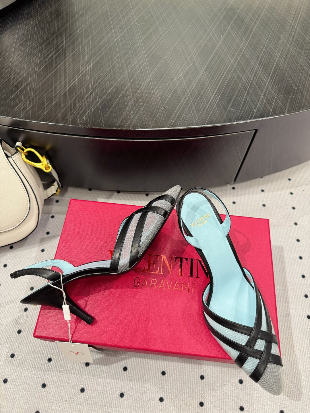 Valentino Rouge Éclat Slingback Heels