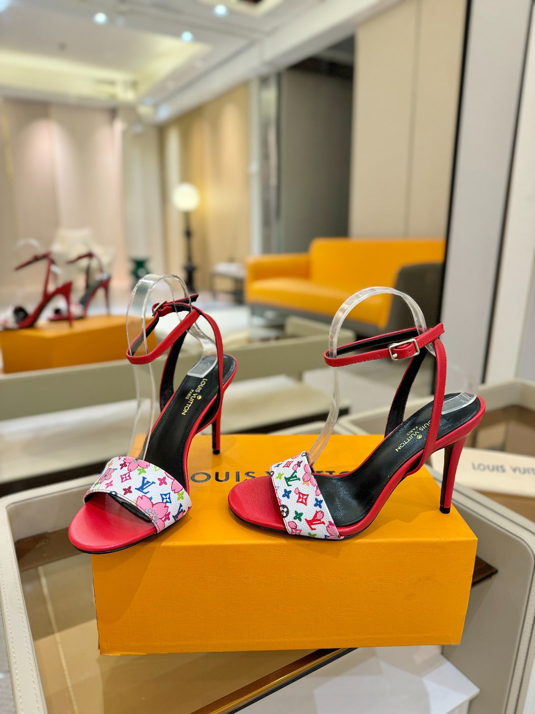 Louis Vuitton Timeless Monogram Heel Sandals