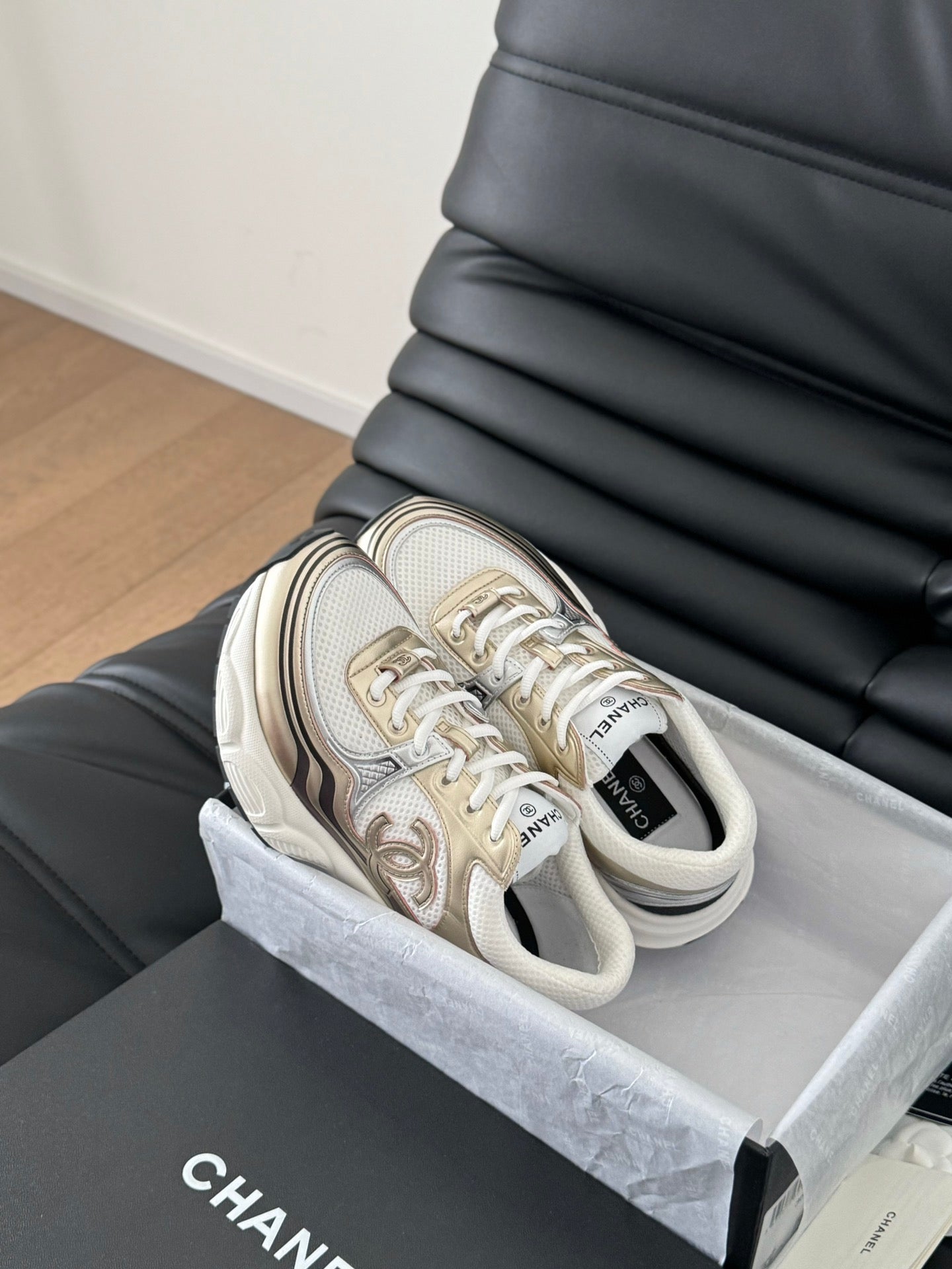 Chanel White Sneakers