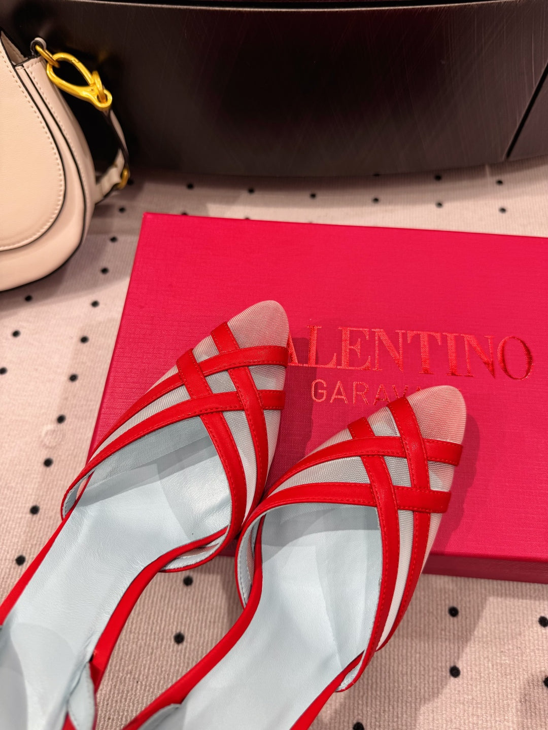 Valentino Rouge Éclat Slingback Heels
