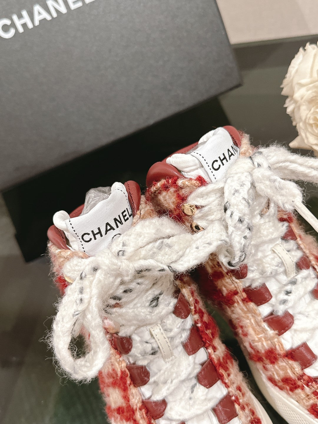 Chanel Triple Wavy Pink Tweed