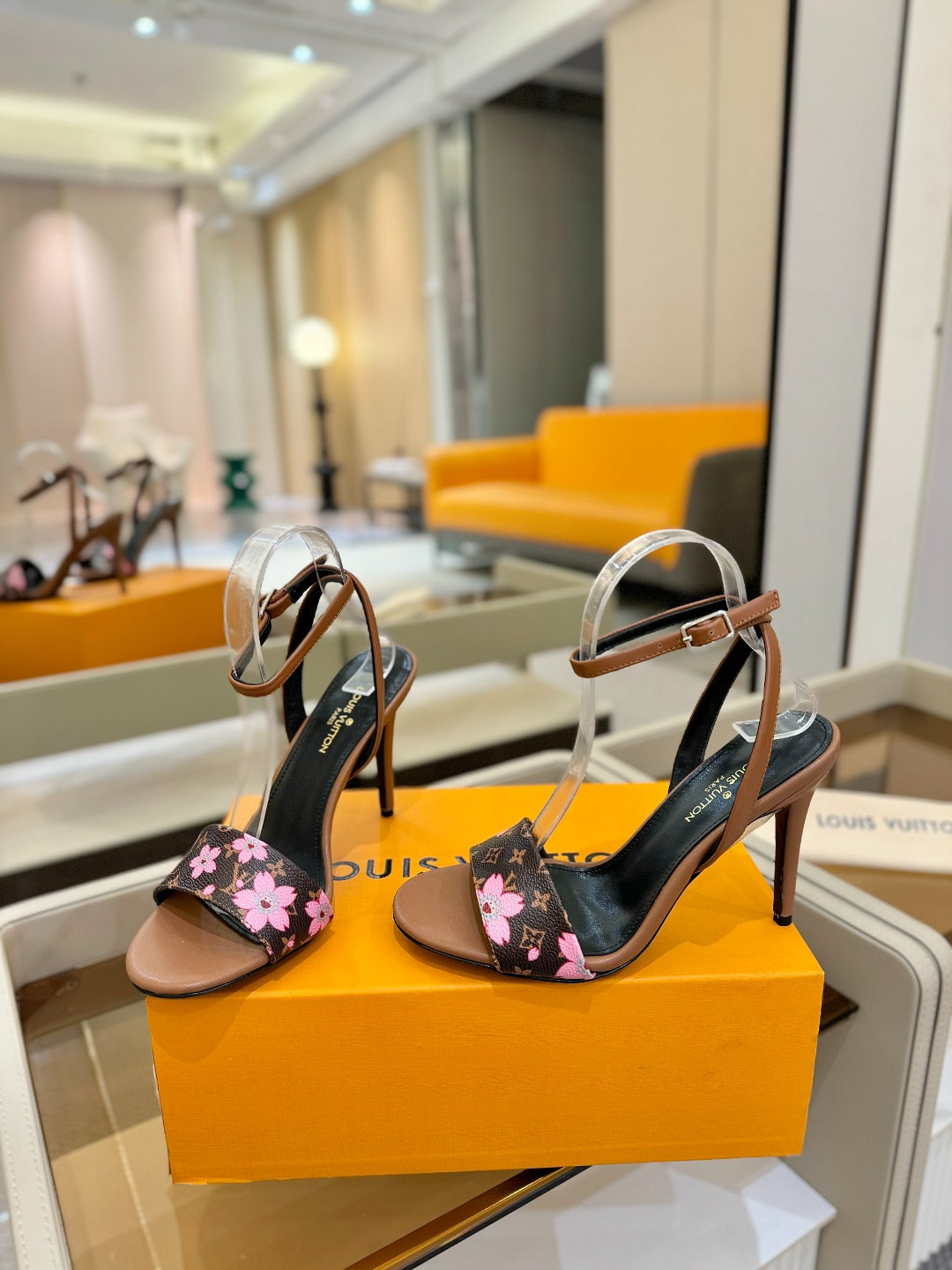 Louis Vuitton Timeless Monogram Heel Sandals