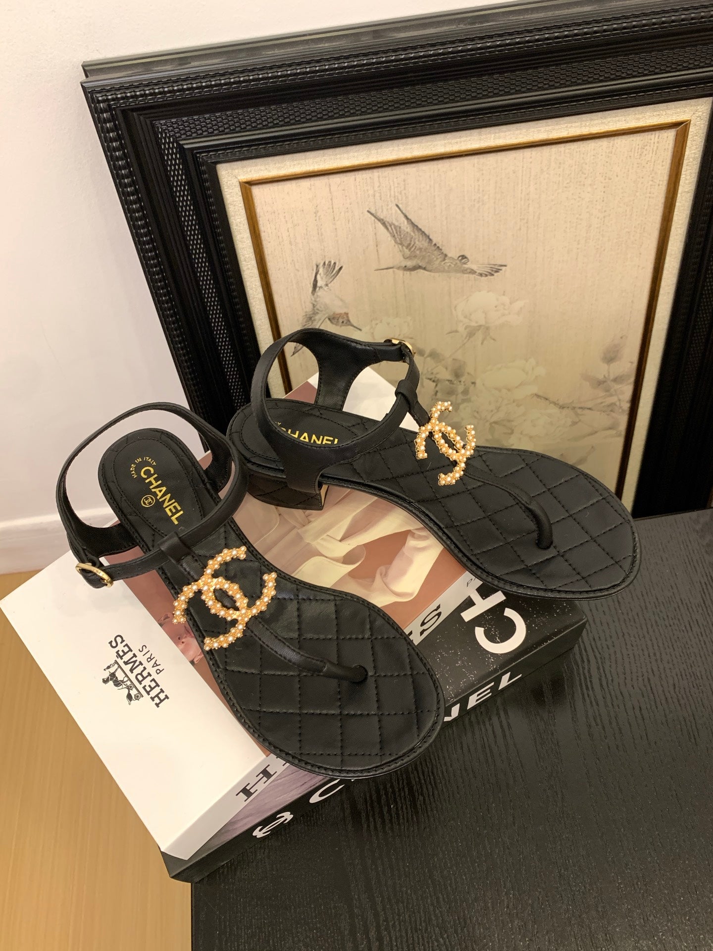 Chanel Timeless Elegance Thong Sandals