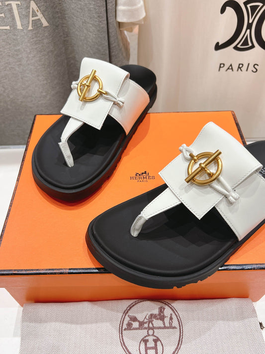 Hermes Joyce & Empire Sandals in Premium Leather