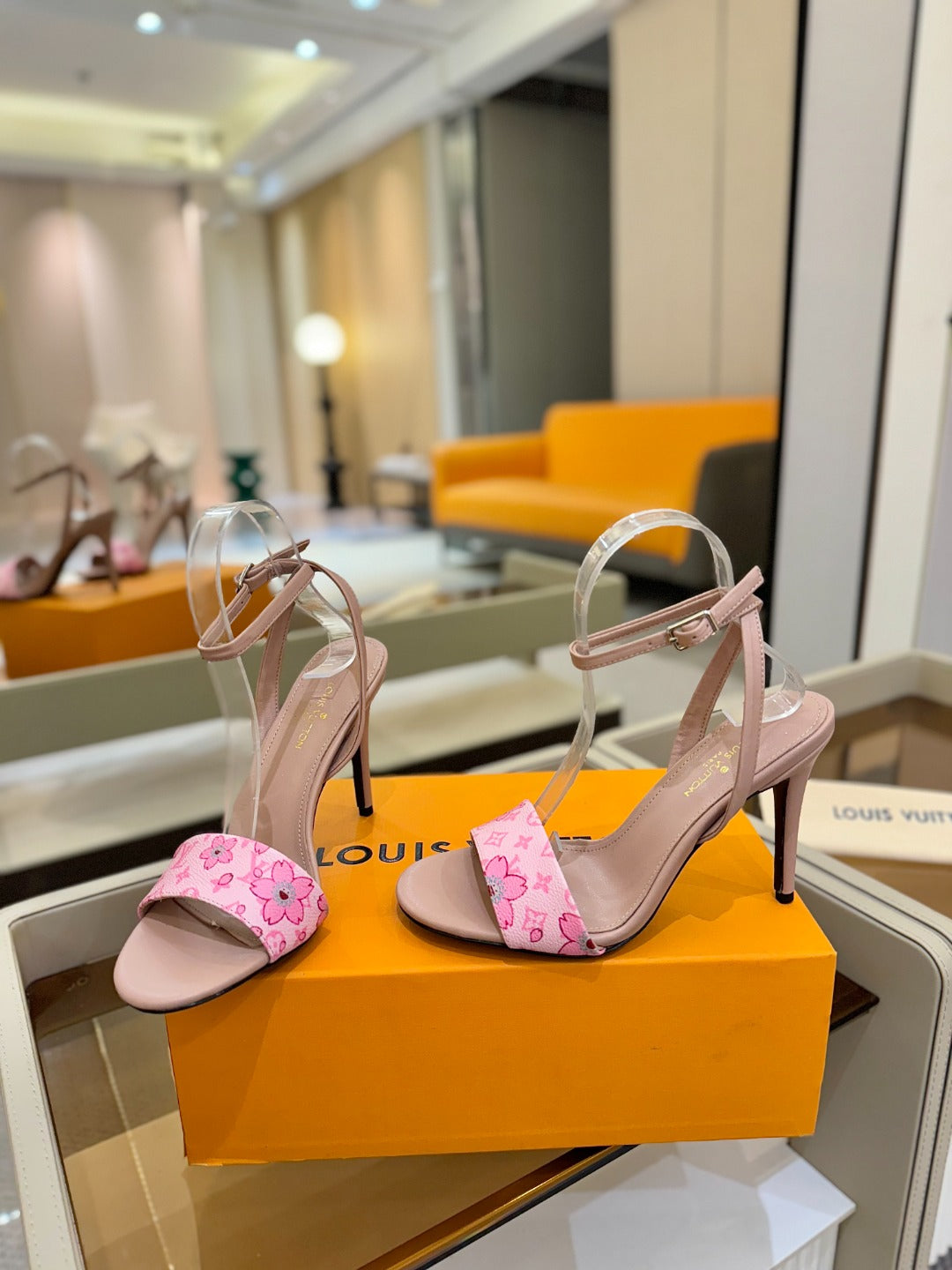 Louis Vuitton Timeless Monogram Heel Sandals