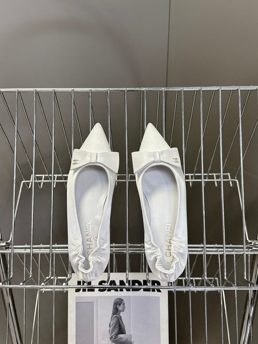 Chanel Elegance Satin Wedge Heels