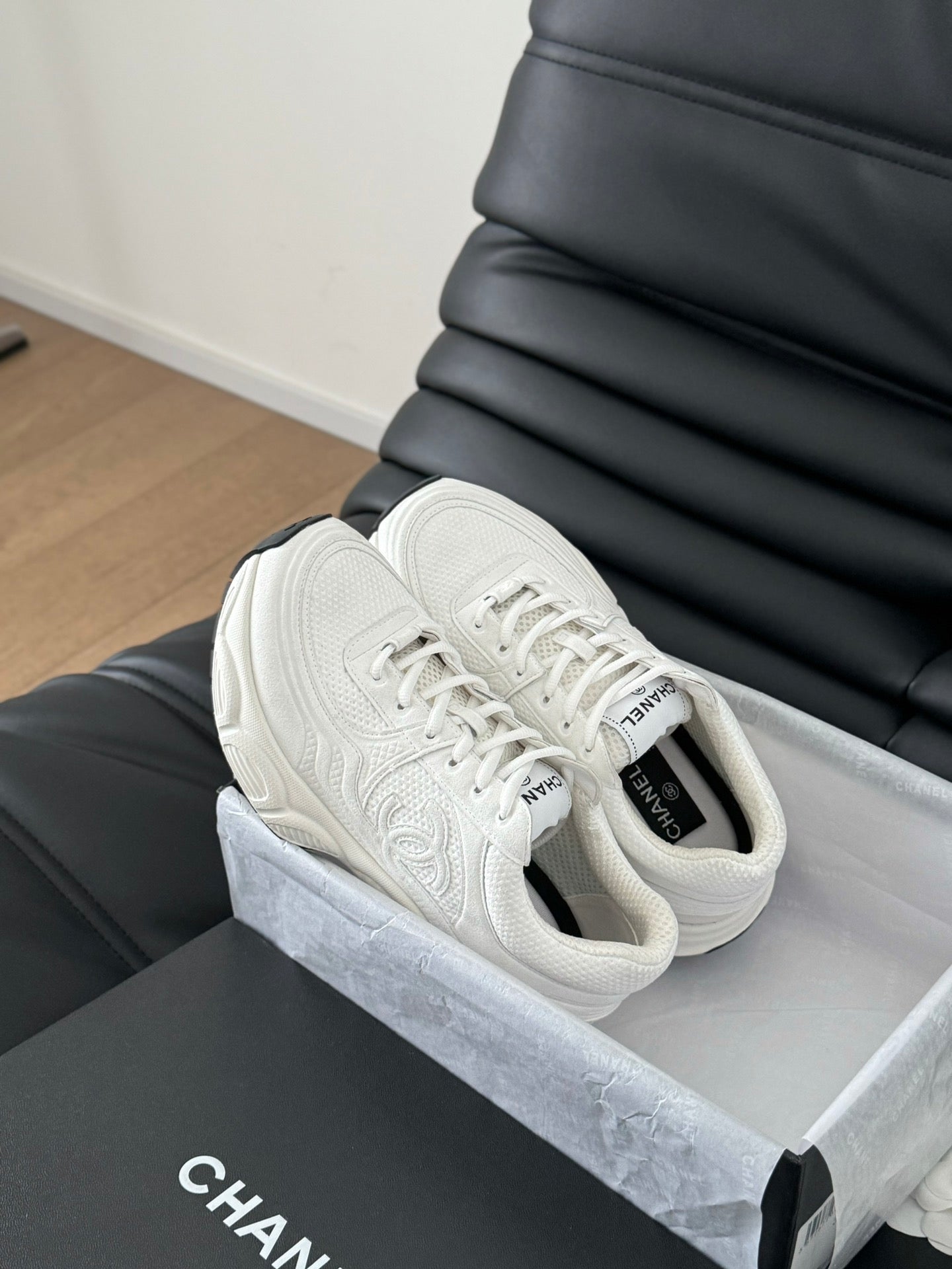 Chanel White Sneakers