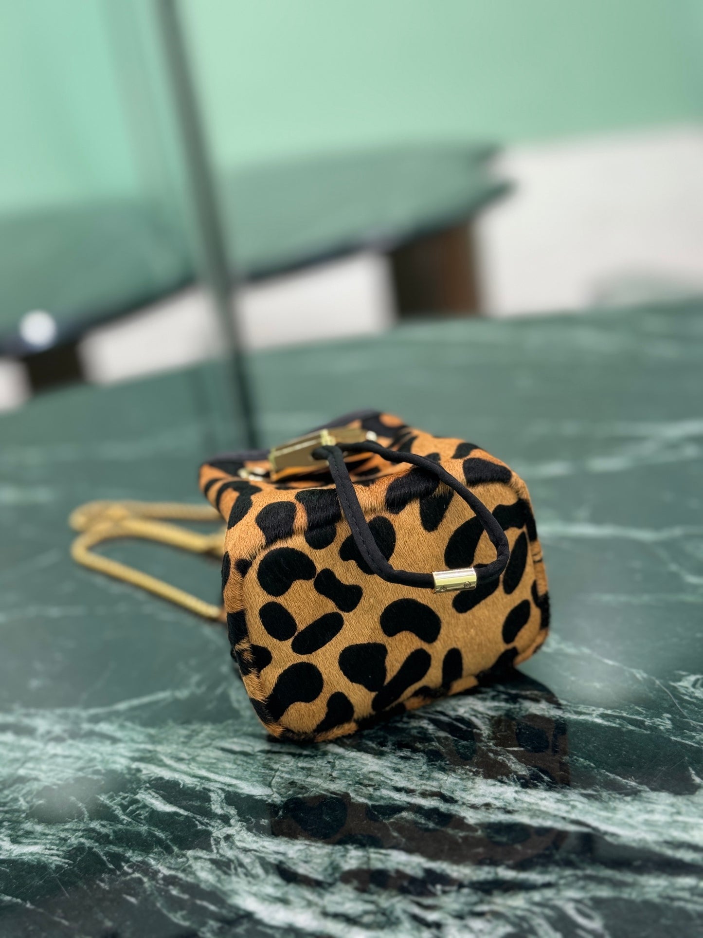 Prada Enameled Elegance Mini Satchel