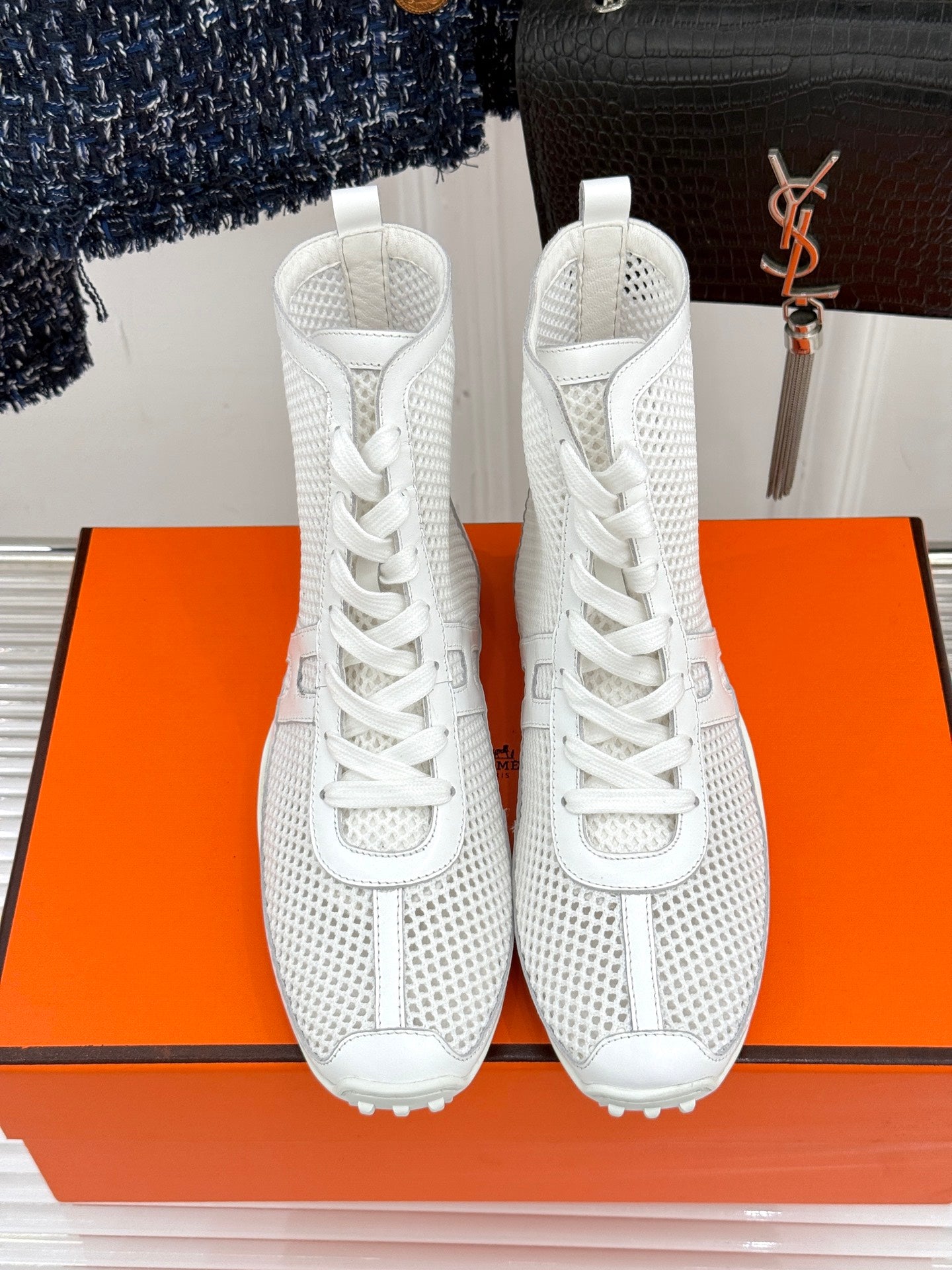 Hermes Lace-Up Ankle Boots