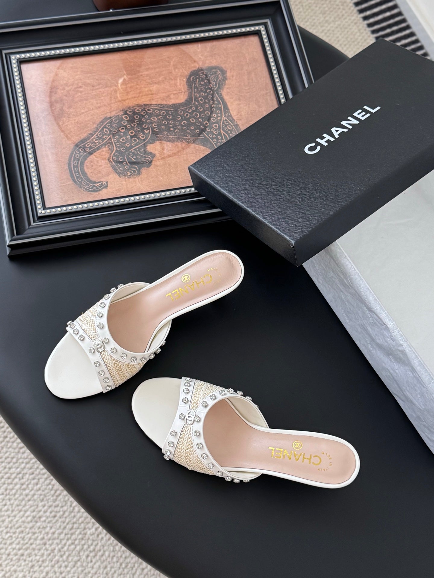 Chanel Timeless Elegance Leather Sandals