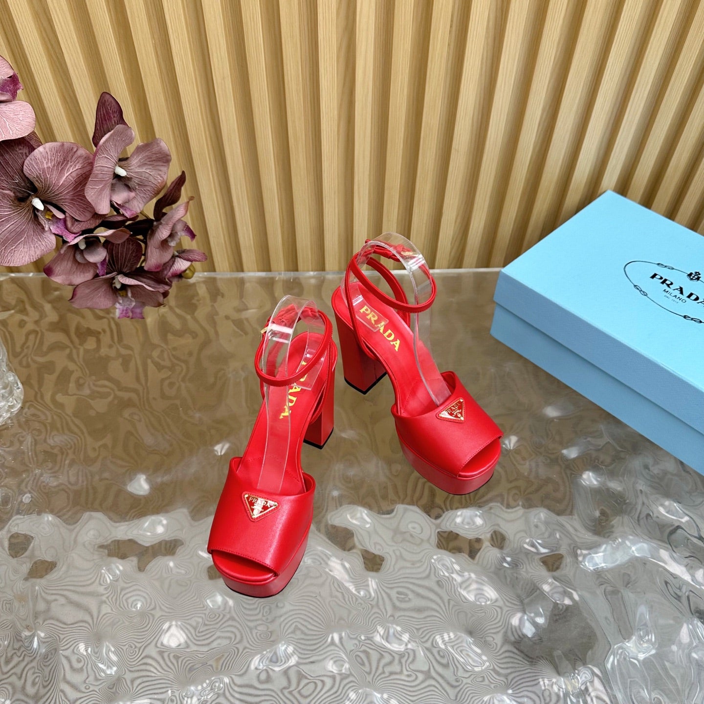 Prada Elegance Buckle Heels