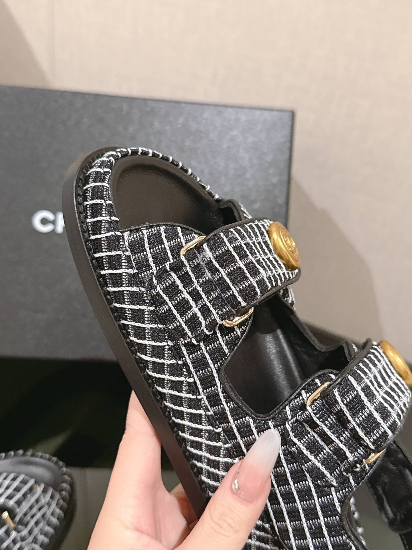 Chanel Golden Elegance Strappy Sandals
