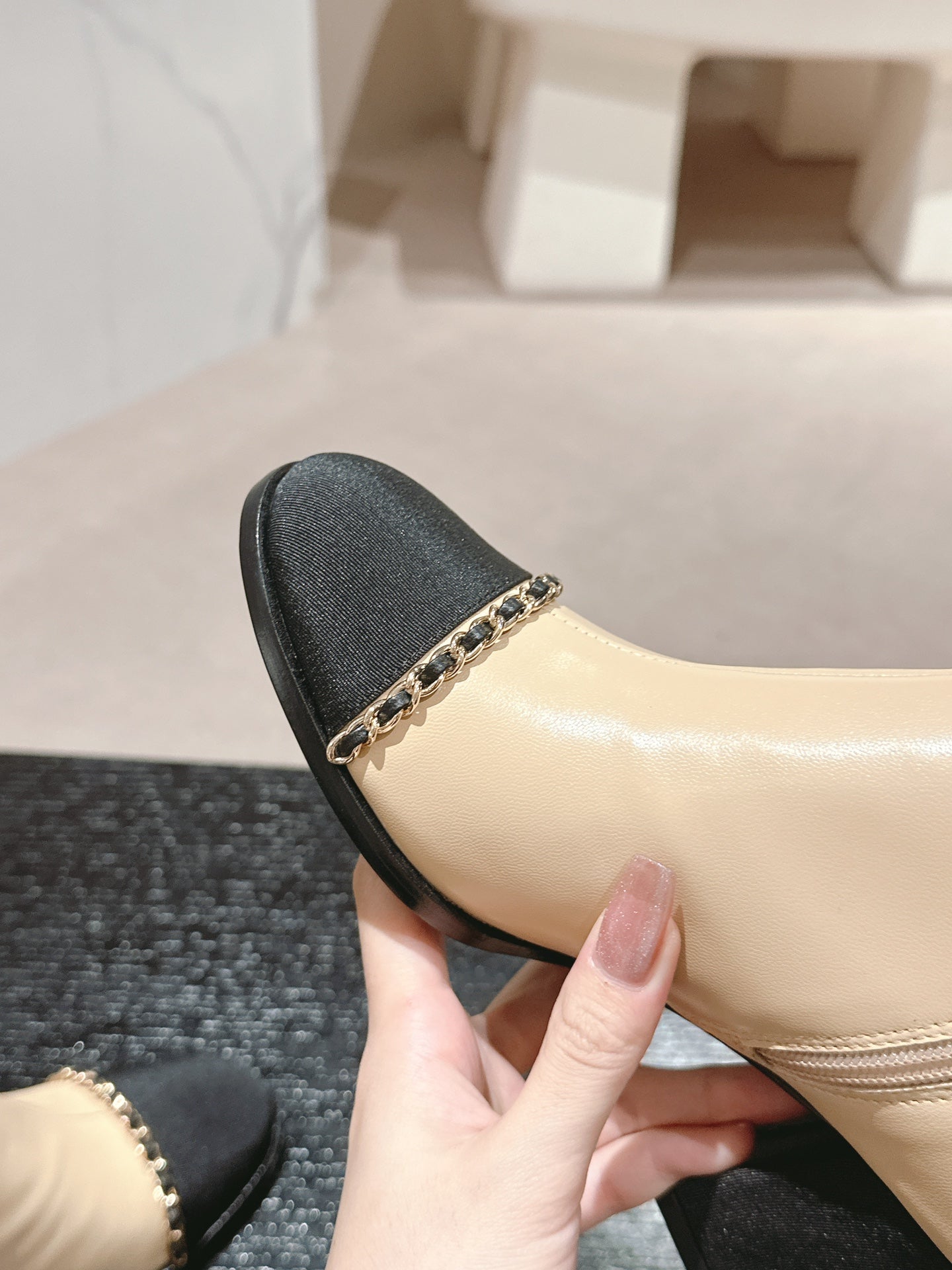 Chanel Elegant Quilted Mary Jane Heels