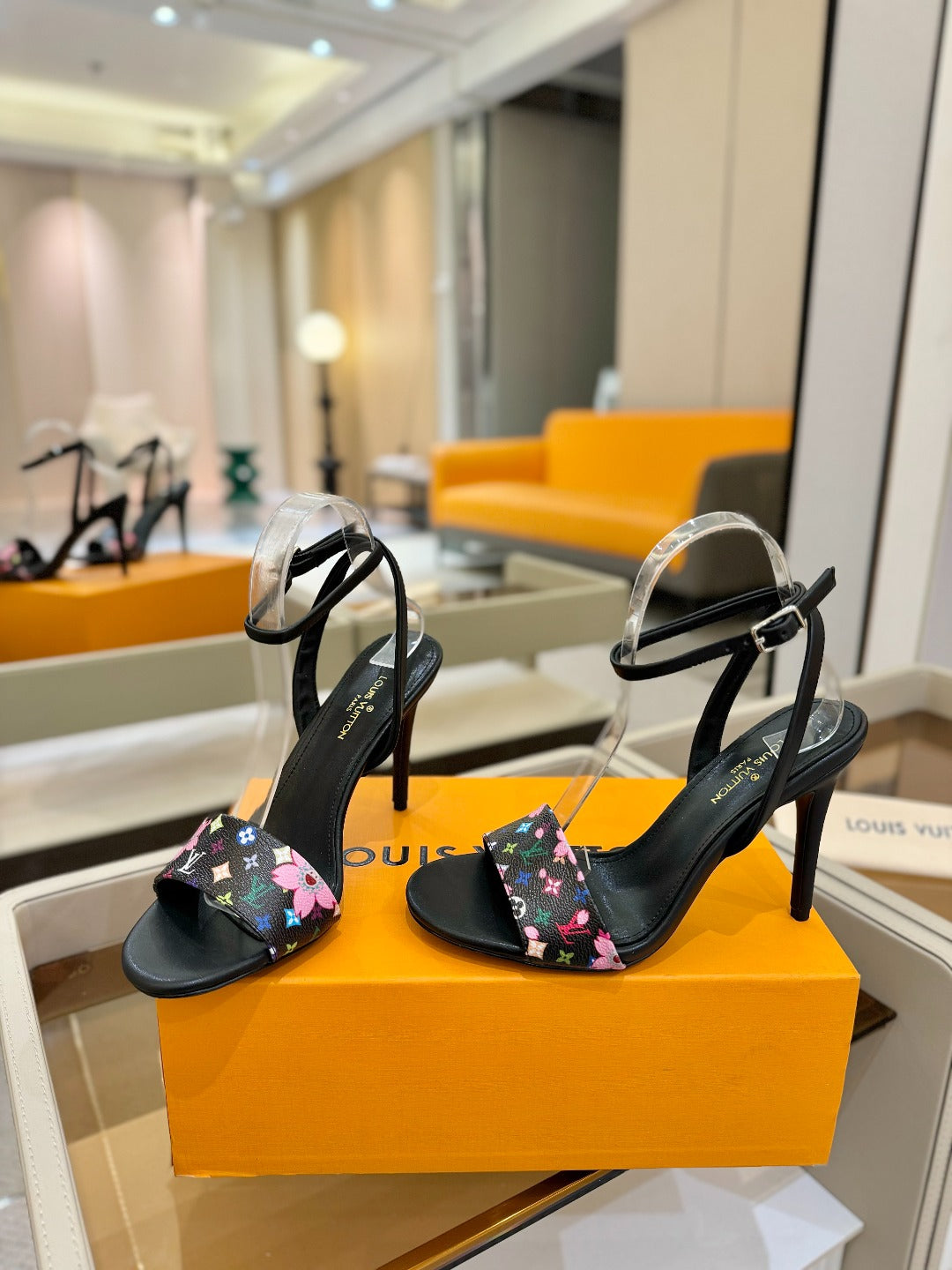 Louis Vuitton Timeless Monogram Heel Sandals