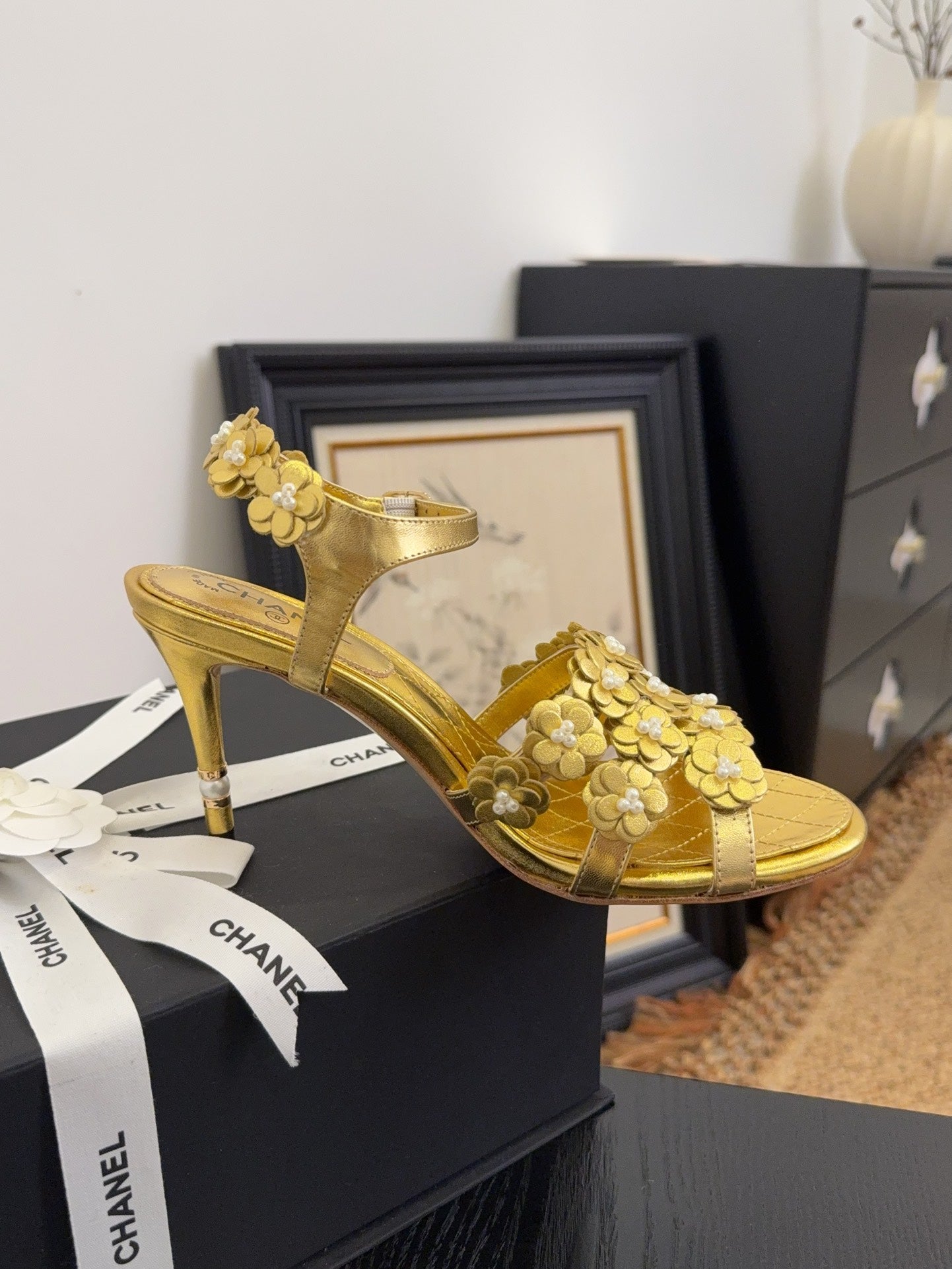 Chanel Chic Signature Heeled Sandals