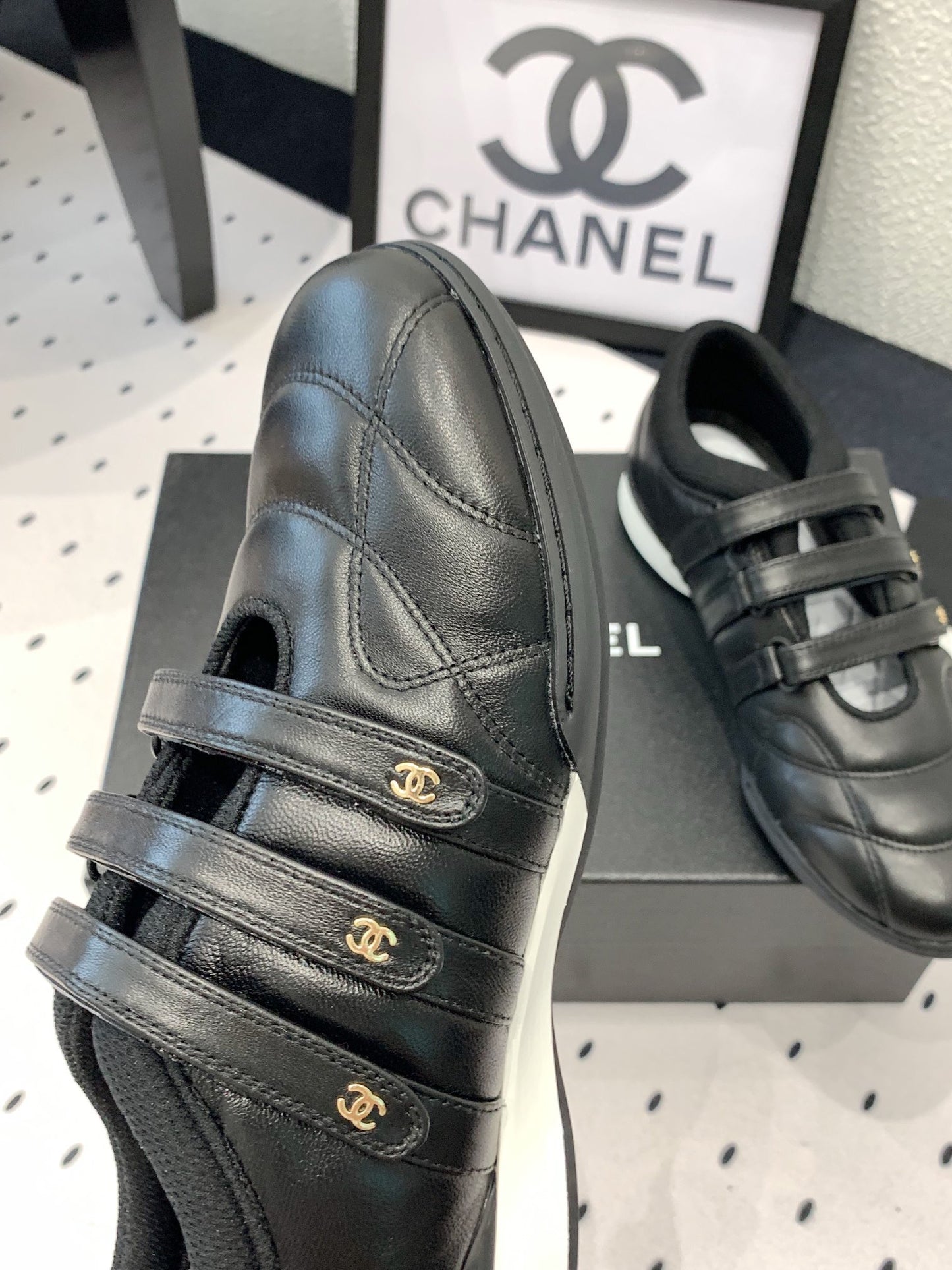 Chanel Timeless Elegance Leather Flats