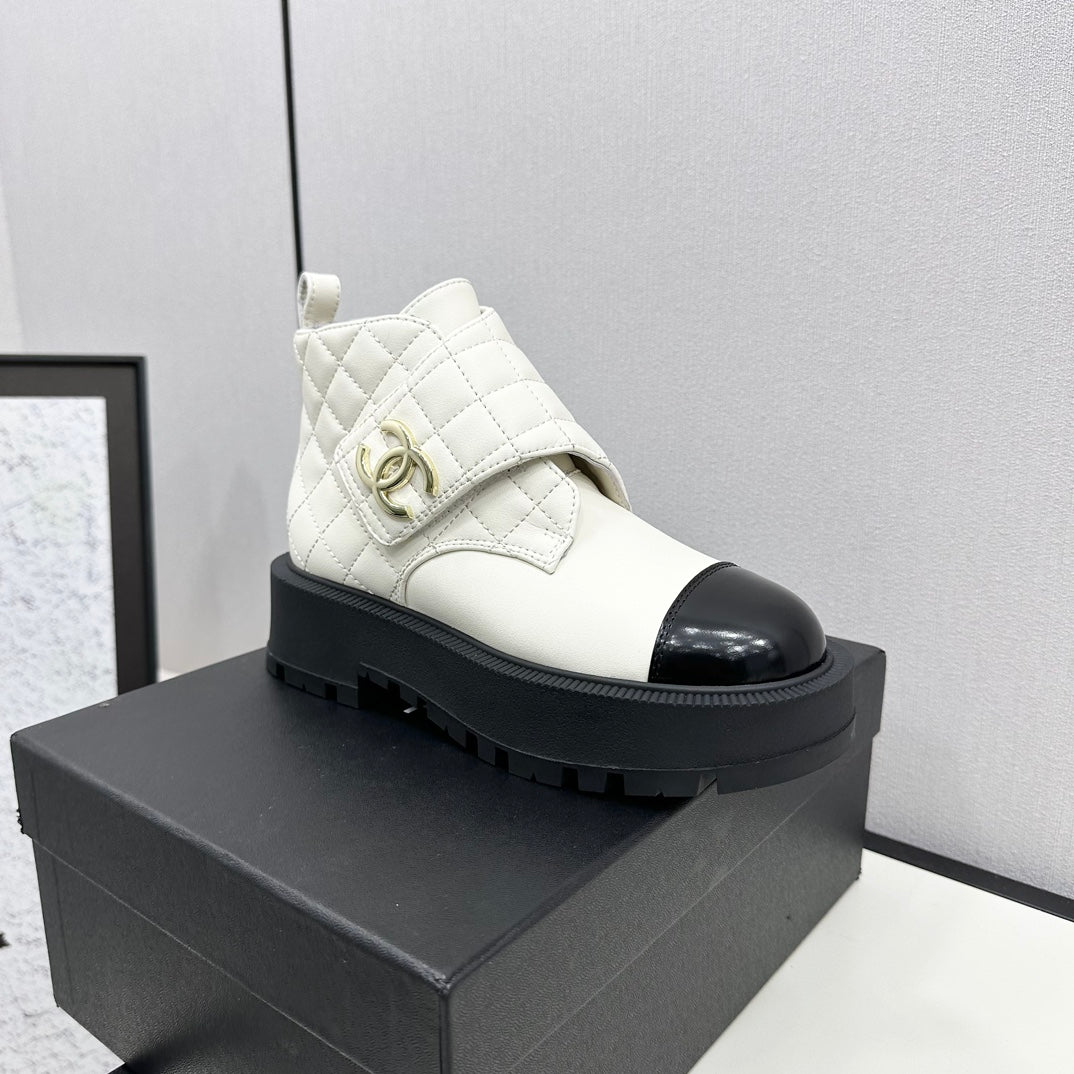 Chanel Elegance Combat Boots