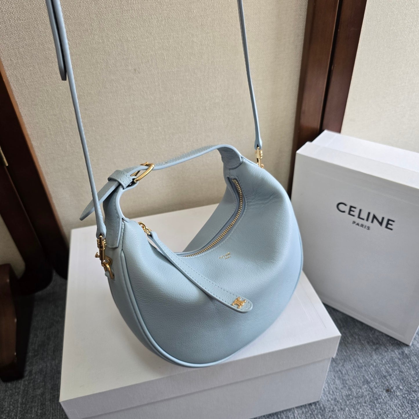 Celine Teen Lulu in Grained calfskin
